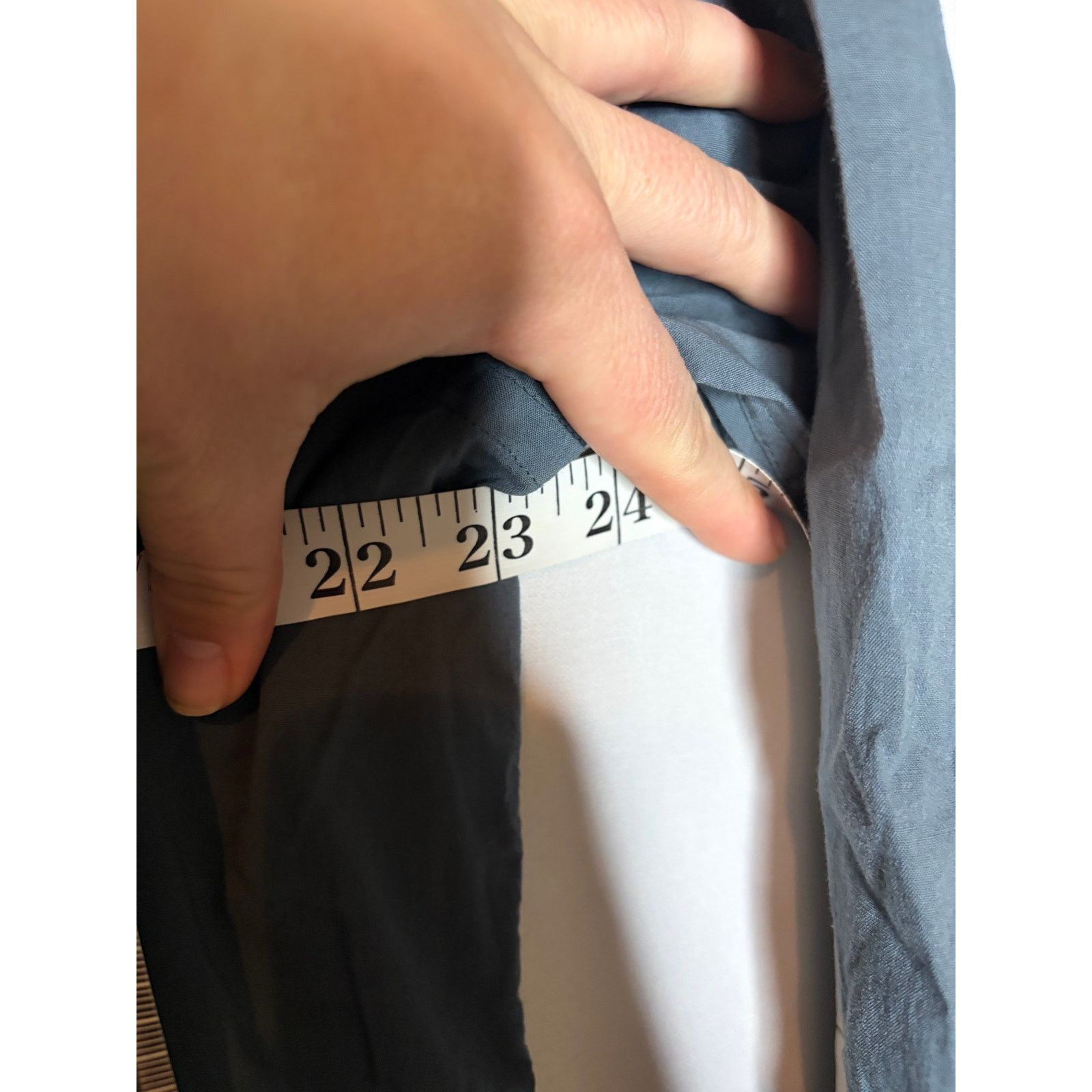 Fedeli Fedeli Blue Grey lightweight cotton button down shirt 16.5 Size US L / EU 52-54 / 3 - 5 Thumbnail