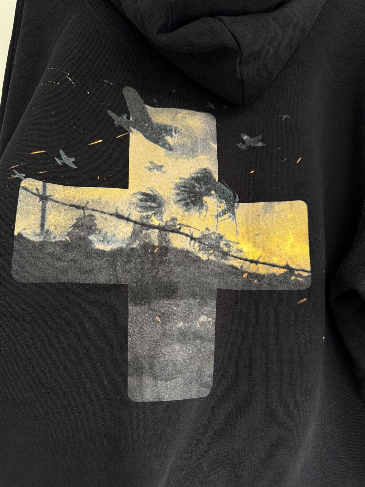 Places + Faces Places + Faces Black War Logo Hoodie Size US L / EU 52-54 / 3 - 7 Thumbnail