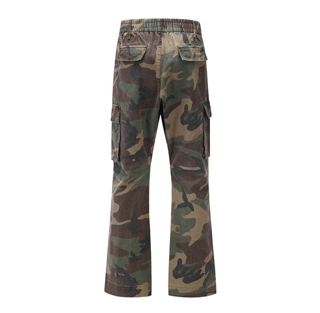 Japanese Brand × Jean Vintage Inspired Flared Camo Jeans Bold Streetwear Printed Size US 36 / EU 52 - 3 Thumbnail