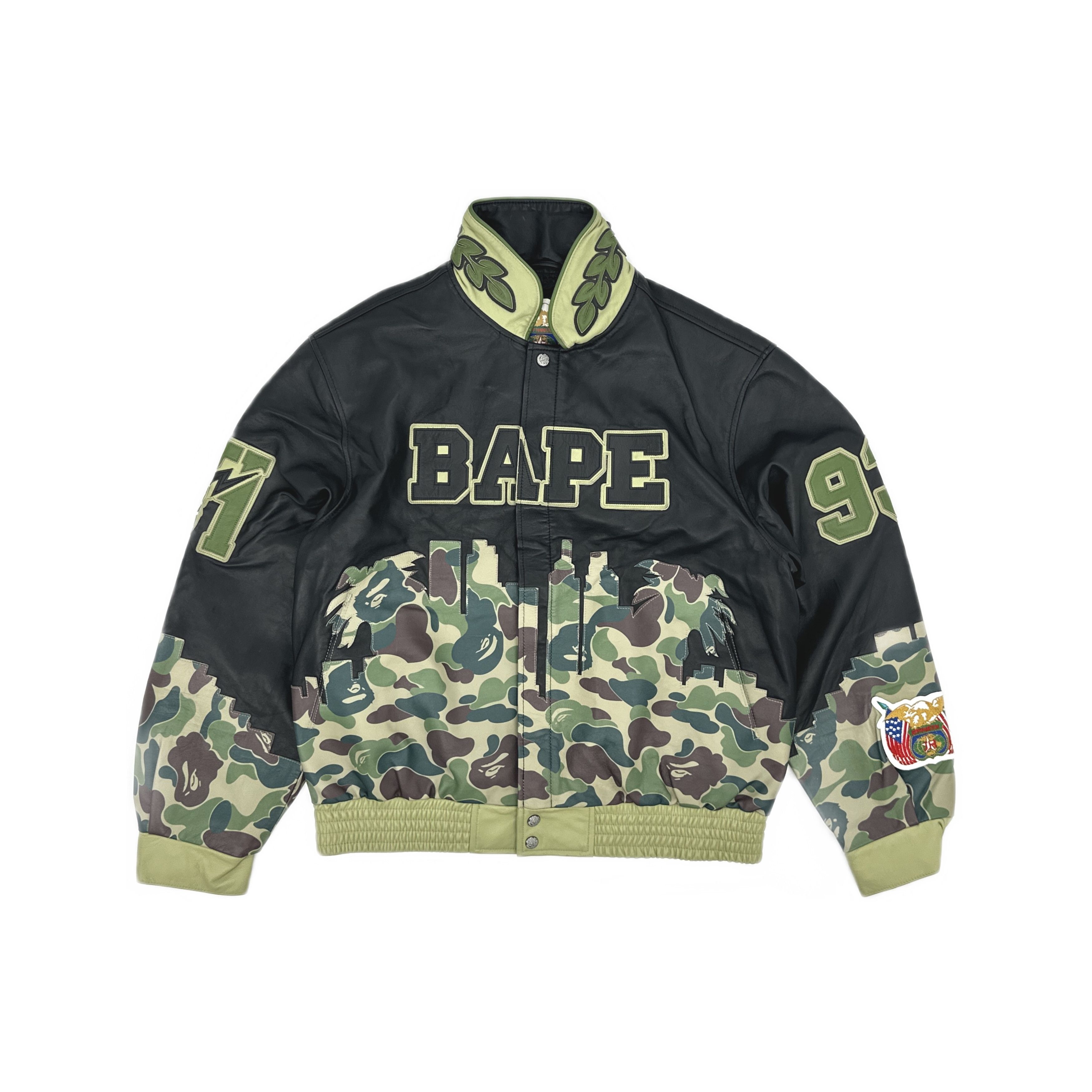 Bape BAPE x Jeff Hamilton Camo Leather Jacket Size L Size US L / EU 52-54 / 3 - 1 Thumbnail