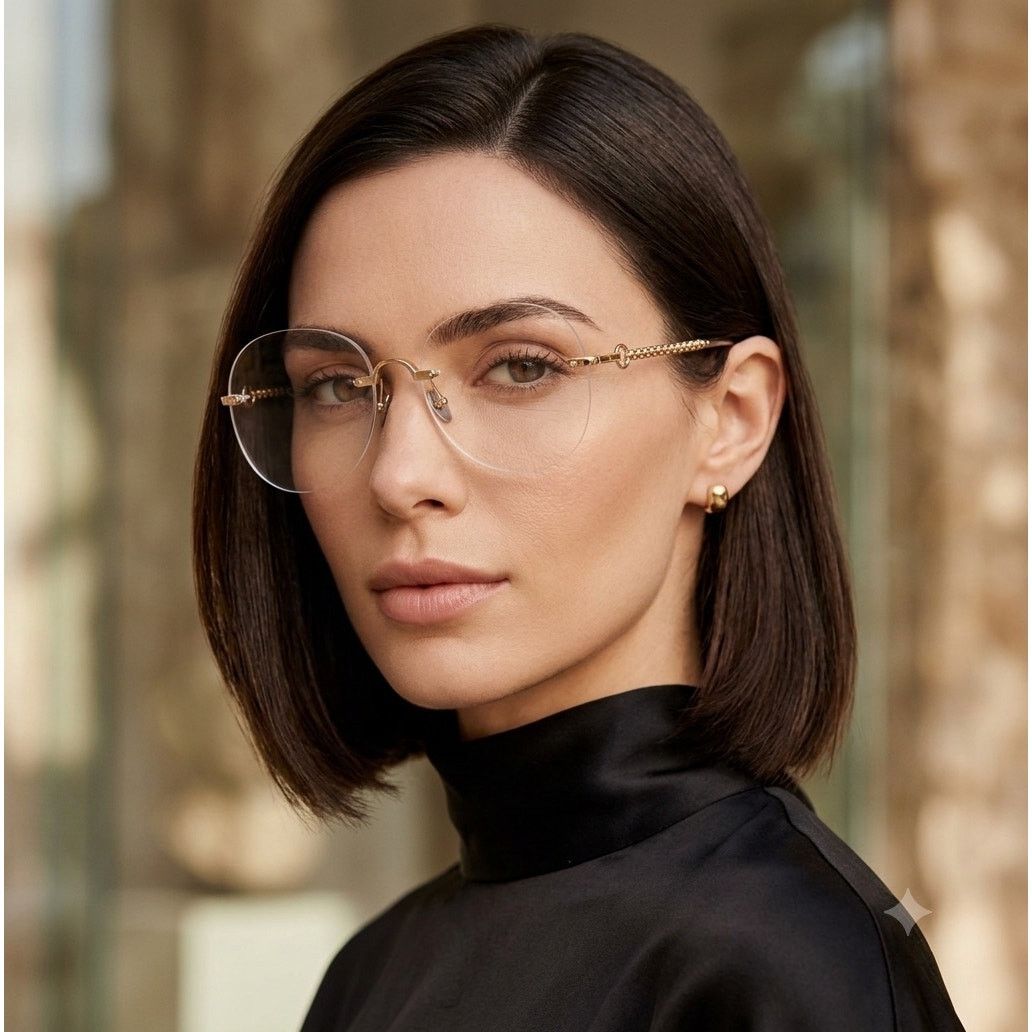 Pomellato New Pomellato gold pink optical frames PM01140  display picture 3