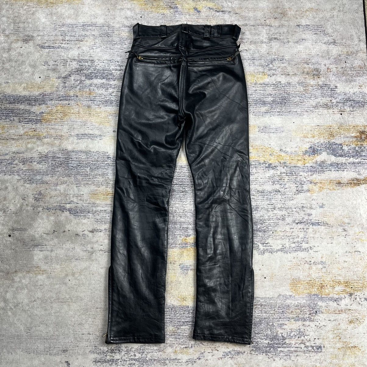 Isamu Katayama Backlash Vintage 70s Langlitz leather riding pants Size US 30 / EU 46 - 2 Thumbnail
