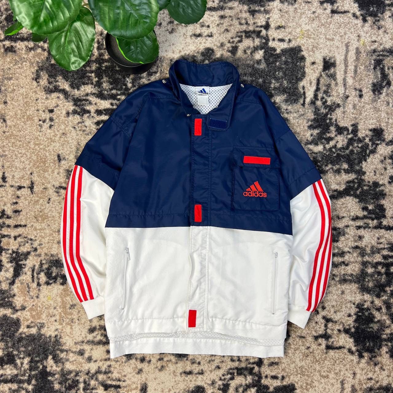 Adidas Adidas Big Logo Vintage Y2K Zip Up Light Jacket Size US XL / EU 56 / 4 - 2 Thumbnail