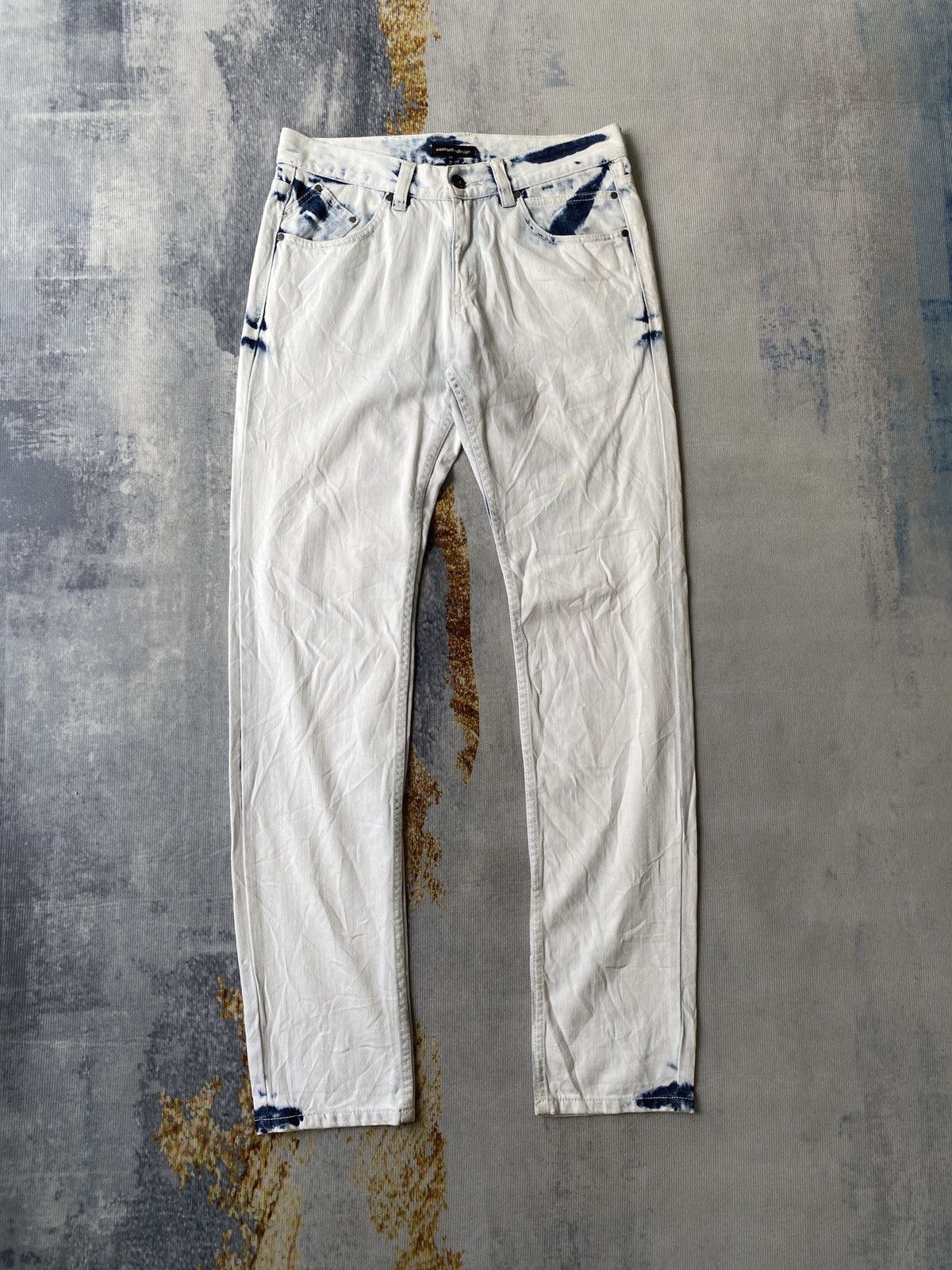 Japanese Brand × semanticdesign Semantics Design Bleach Denim Size US 30 / EU 46 - 3 Thumbnail