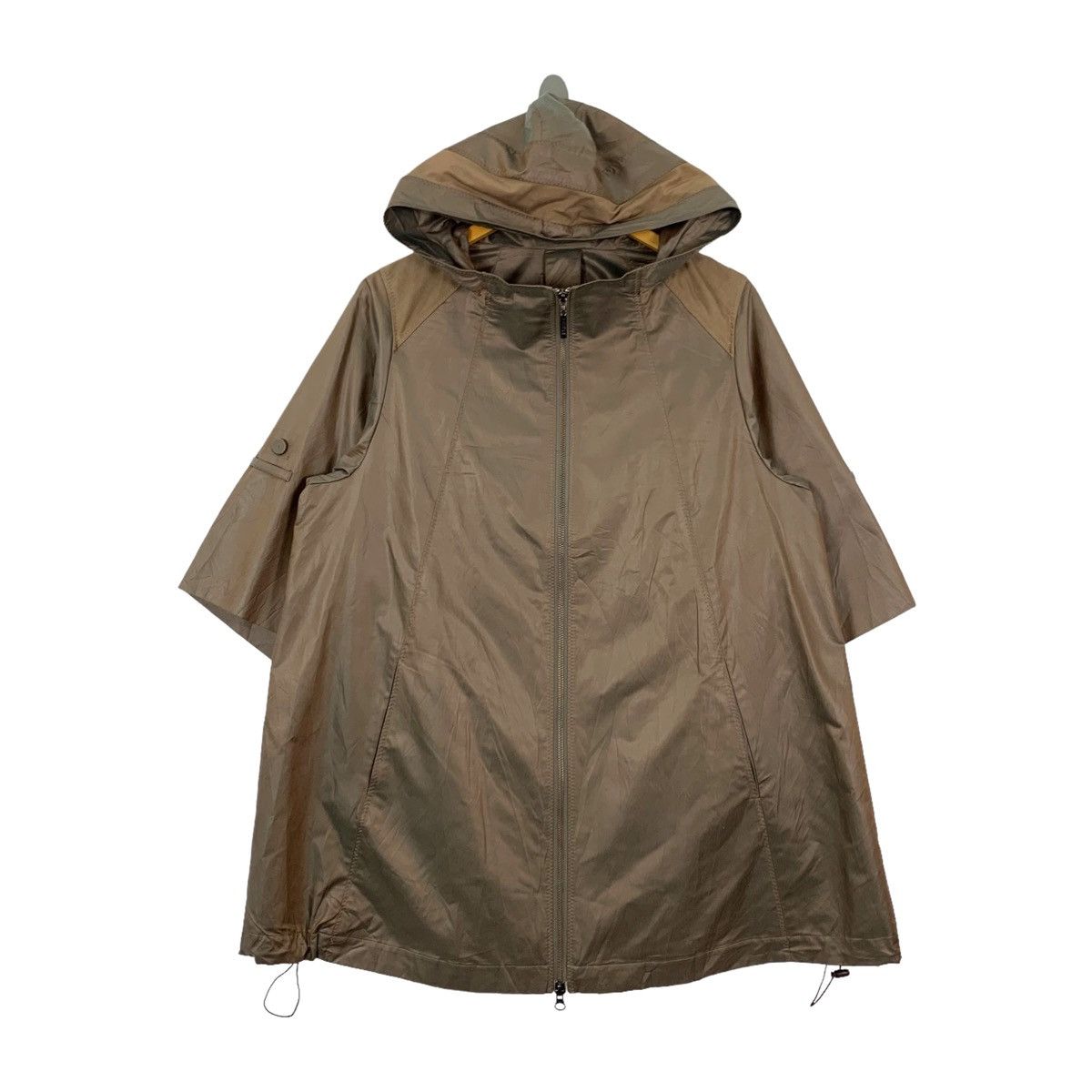 image of Hiroko Koshino Homme x Vintage Hiroko Koshino Bis Zipper Hoodie in Brown (Size XL)