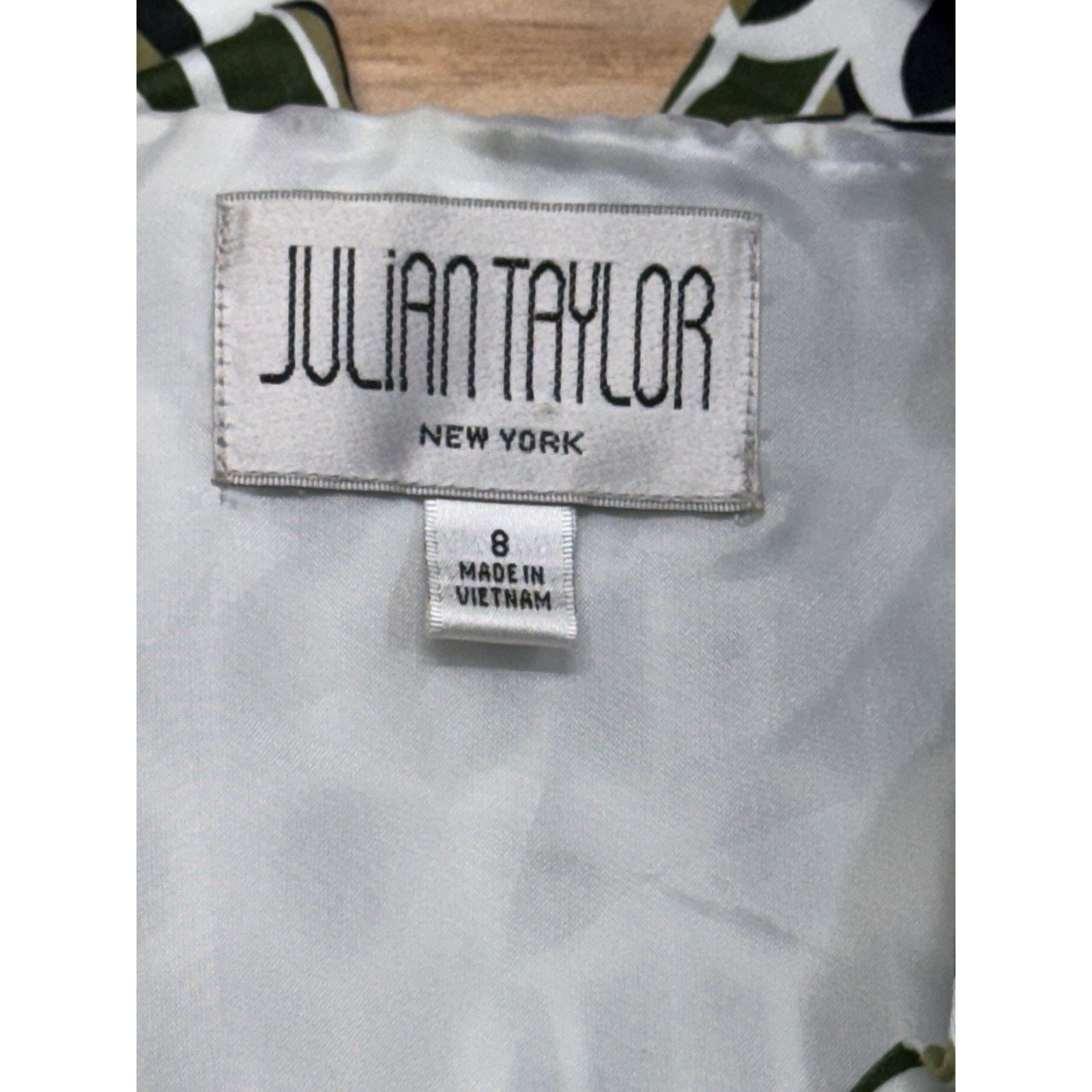 Other Julian Taylor Dress Women’s Size 8 Green White Black Size M / US 6-8 / IT 42-44 - 6 Thumbnail