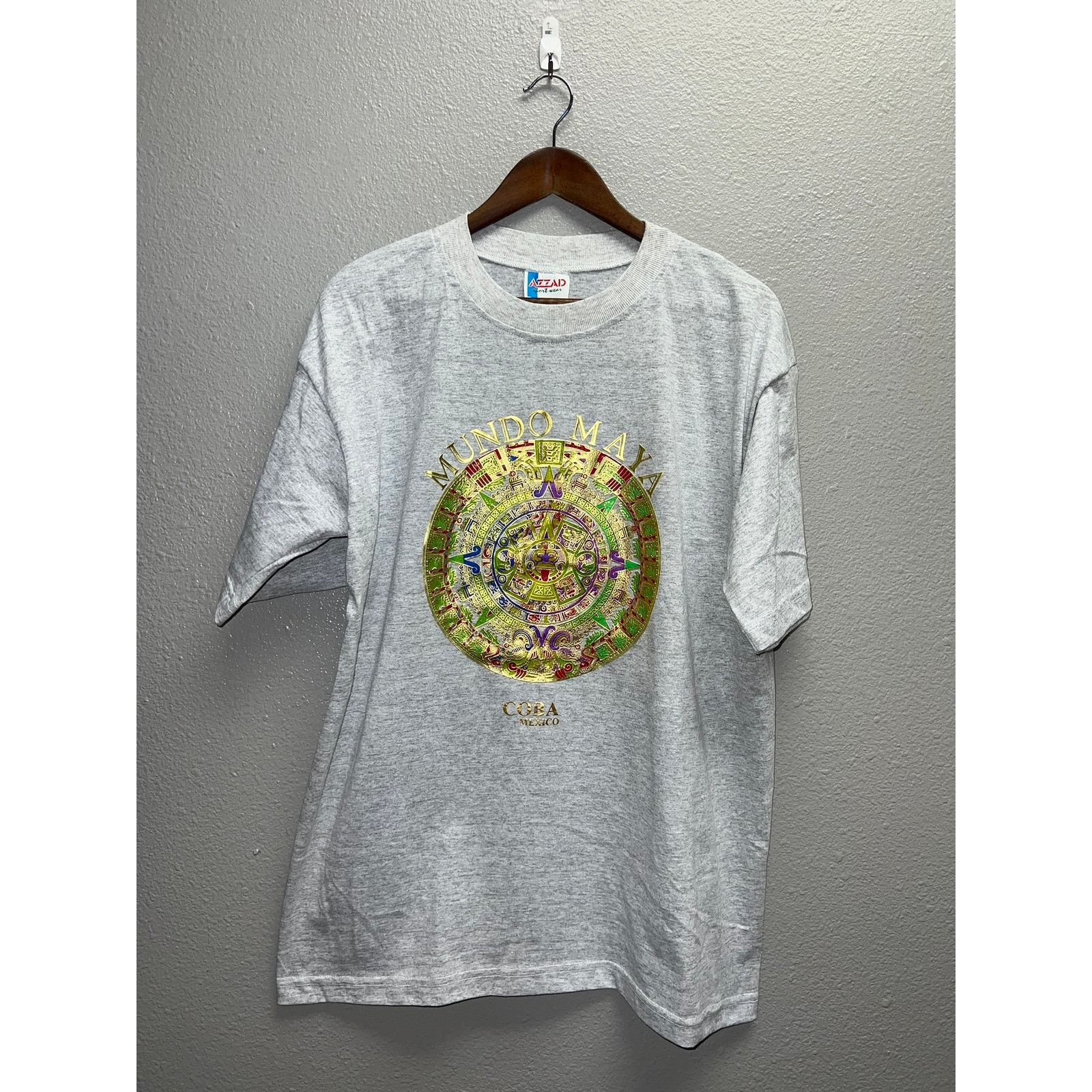 Vintage Vintage Mundo Maya Shirt Mayan Coba Mexico Art Tee 90s XL Size US XL / EU 56 / 4 - 1 Thumbnail