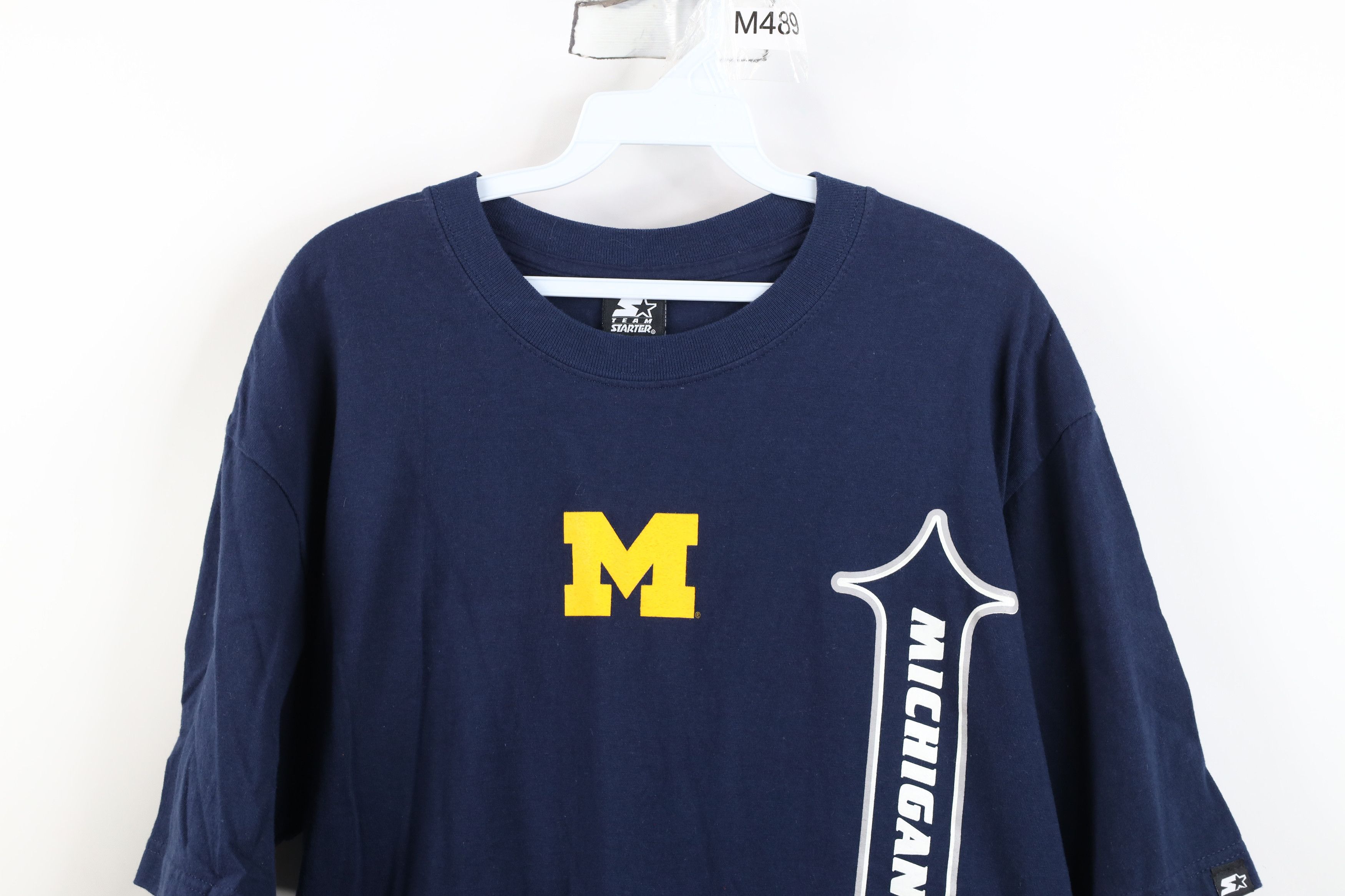 Starter Vintage 90s Starter University of Michigan Football T-Shirt Size US M / EU 48-50 / 2 - 2 Thumbnail