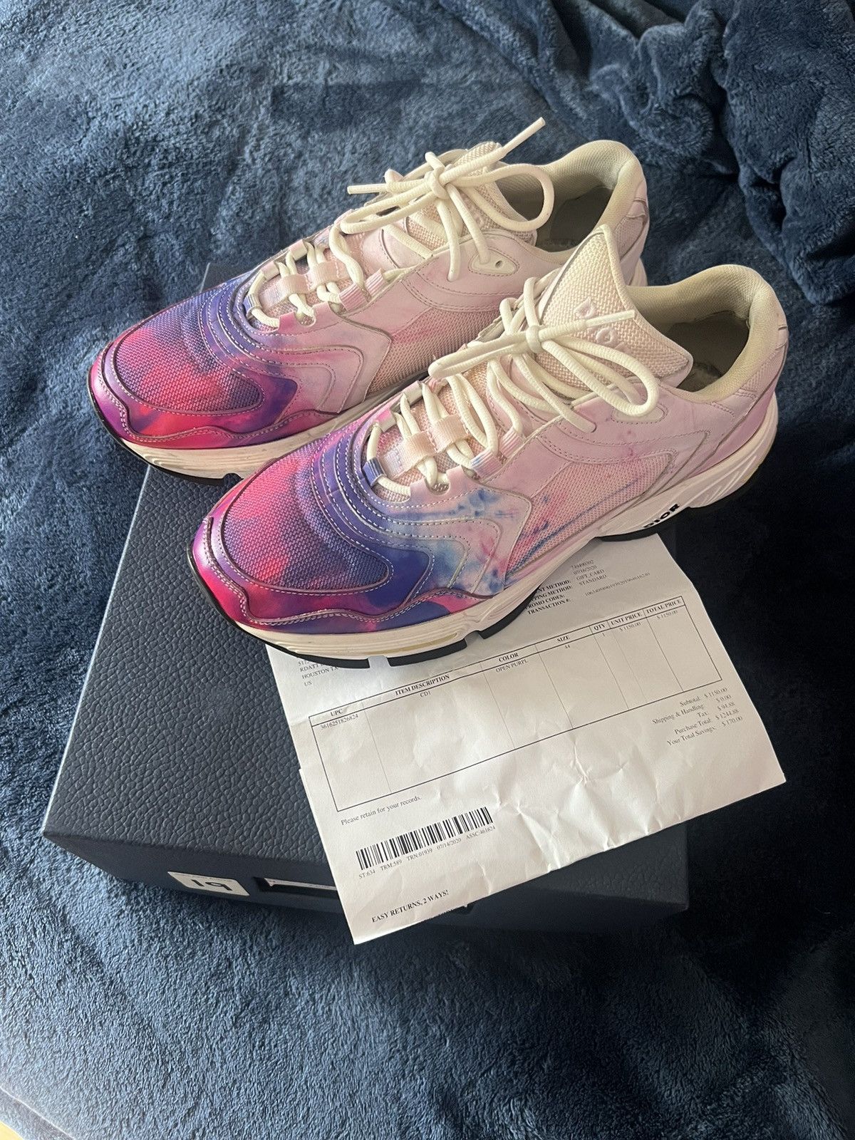 Dior CD1 Blue/Pink Tye Dye Size US 11 / EU 44 - 2 Thumbnail