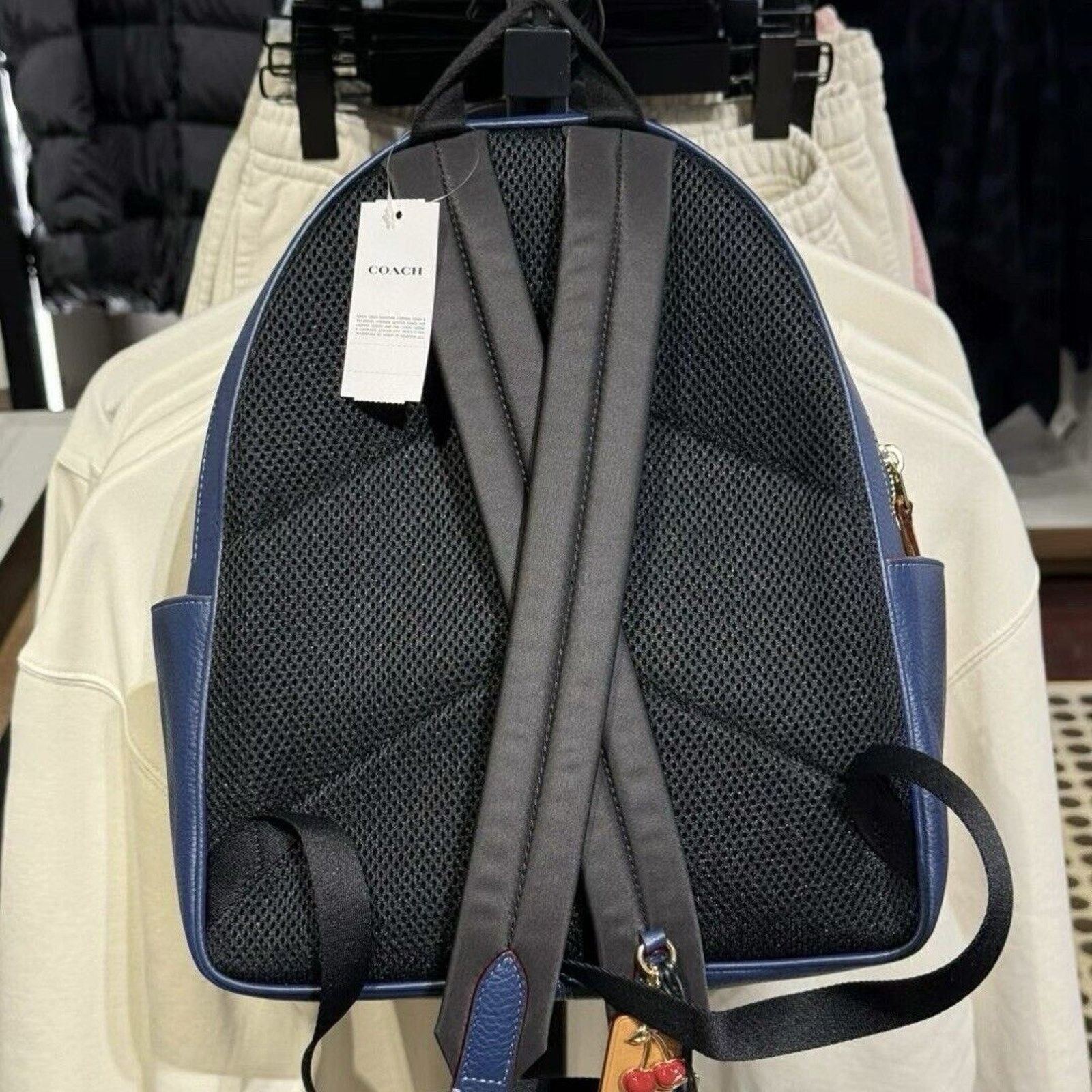Coach NWT LIMITED Coach Denim Court Backpack Signature Canvas Size ONE SIZE - 3 Thumbnail