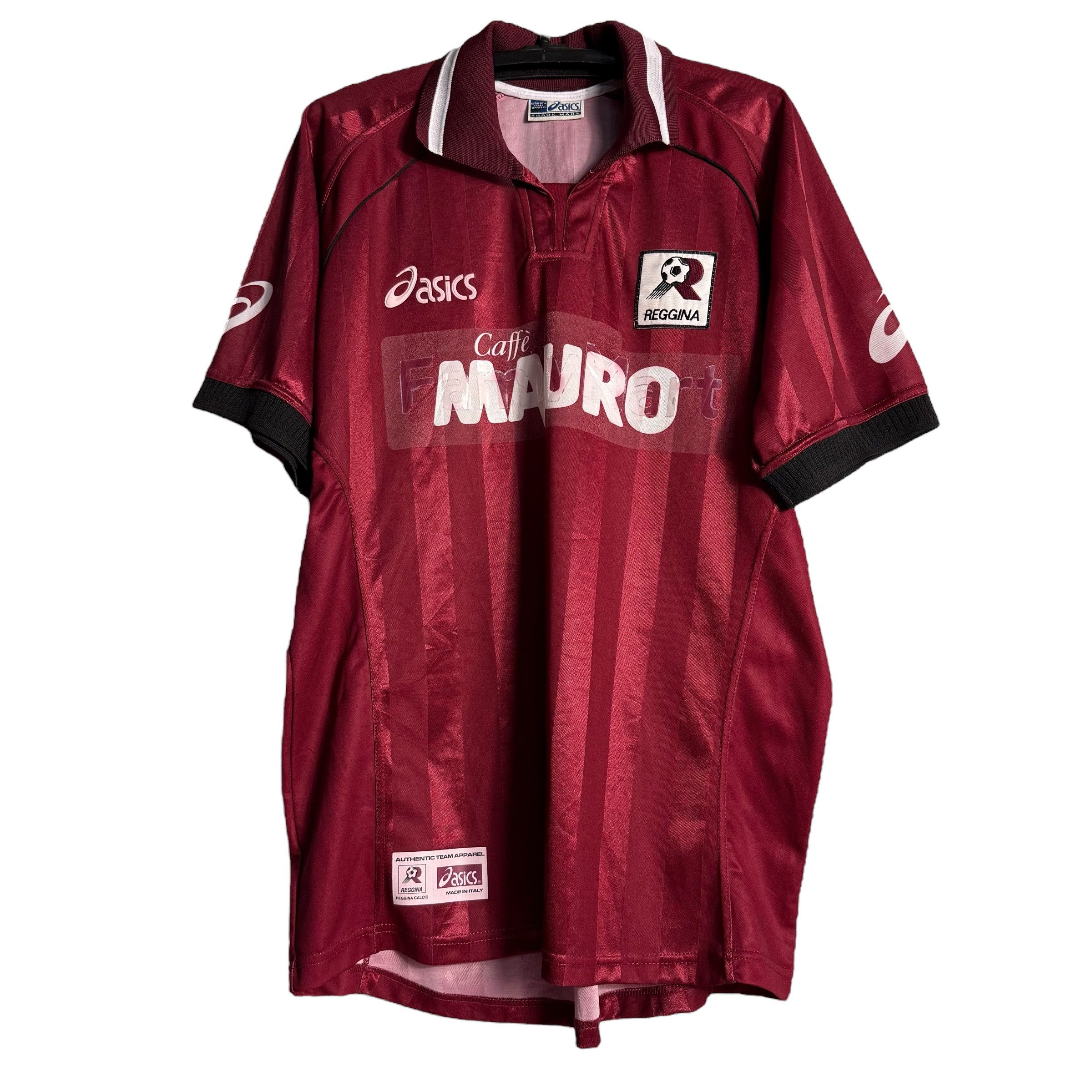 Asics 🔥RARE🔥Vintage AS Reggina Italian Football Team Home Jersey Size US XL / EU 56 / 4 - 1 Thumbnail