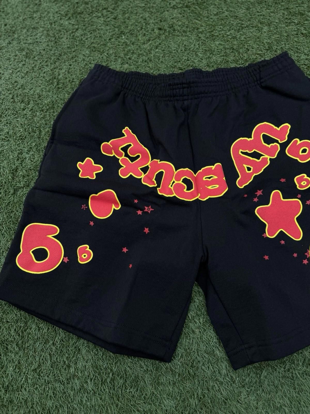 Sp5der Sp5der OG Web V2 Phantom Sweatshort “Black Red” 2025 (Large) Size US 34 / EU 50 - 3 Thumbnail