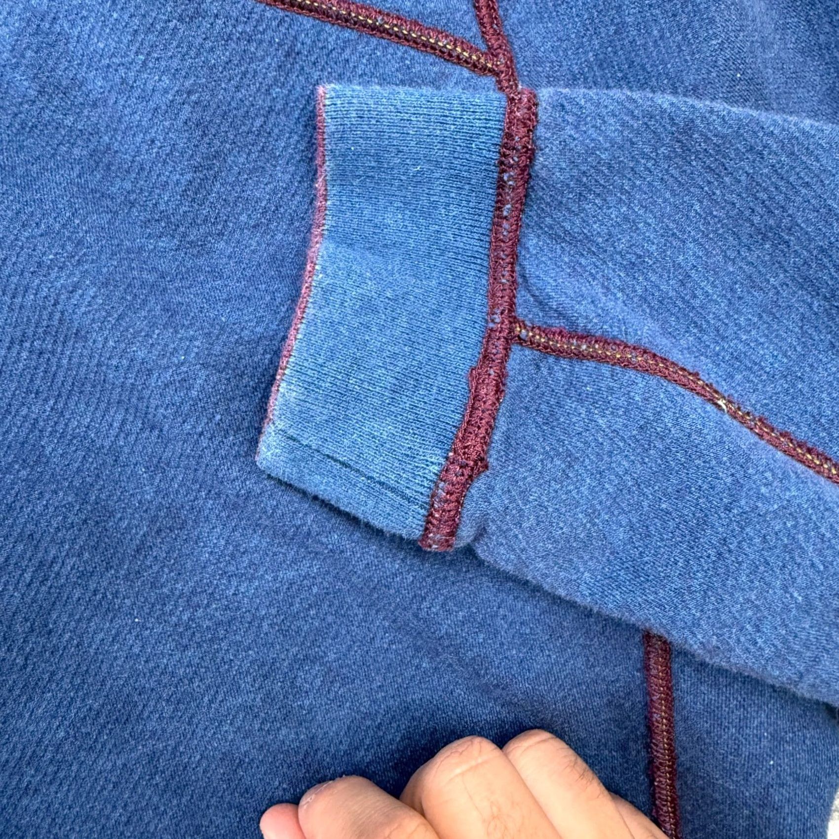 Tommy Bahama Tommy Bahama Sweater Mens Large 1/4 Zip Reversible Mock Neck Blue Knit Pullover Sweatshirt Cardigan Style Shirt Size US L / EU 52-54 / 3 - 4 Thumbnail