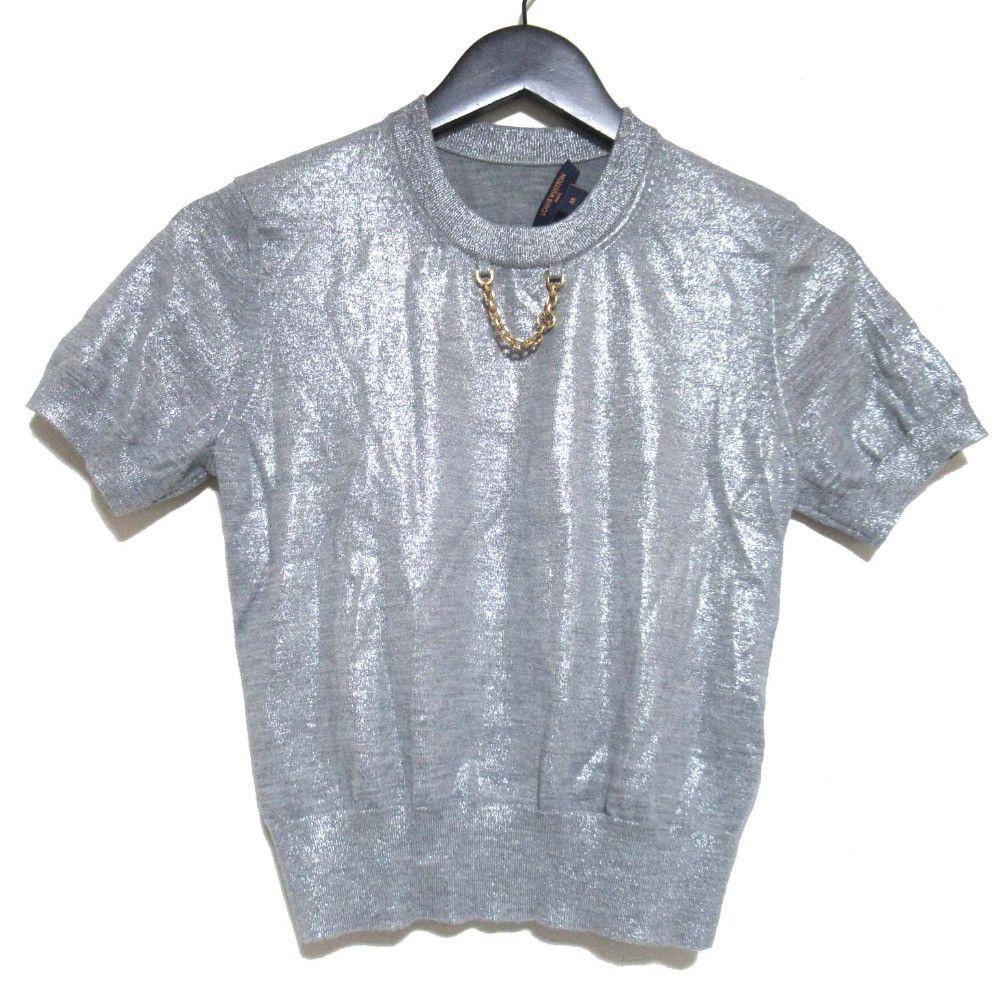 Louis Vuitton Louis Vuitton Louis Vuitton LV Logo Chain Knit Top Textile Tops DUTY FREE for USA Size ONE SIZE - 1 Thumbnail
