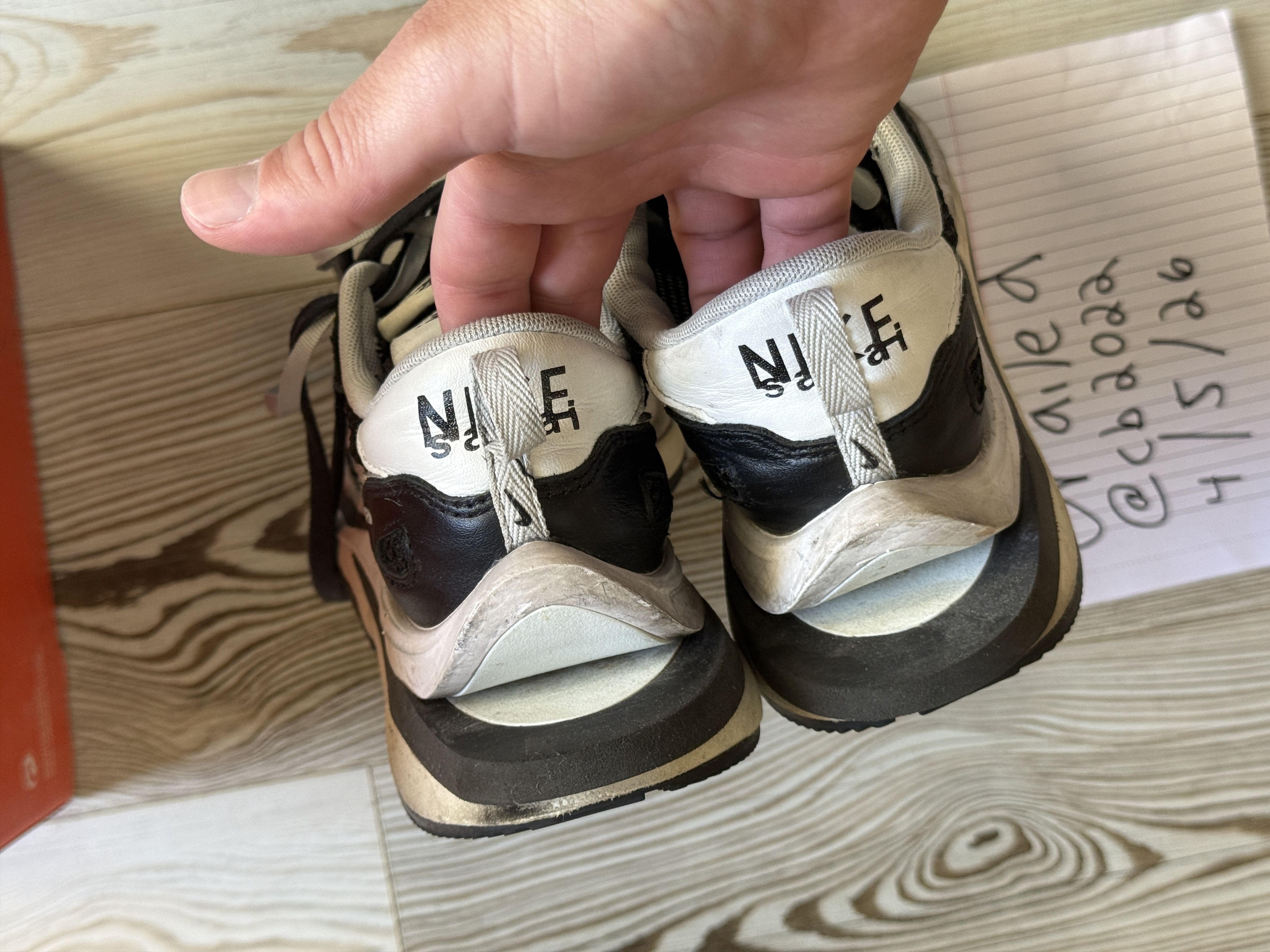 Nike × Sacai NIKE X SACAI VAPORWAFFLE BLACK Size US 9 / EU 42 - 5 Thumbnail