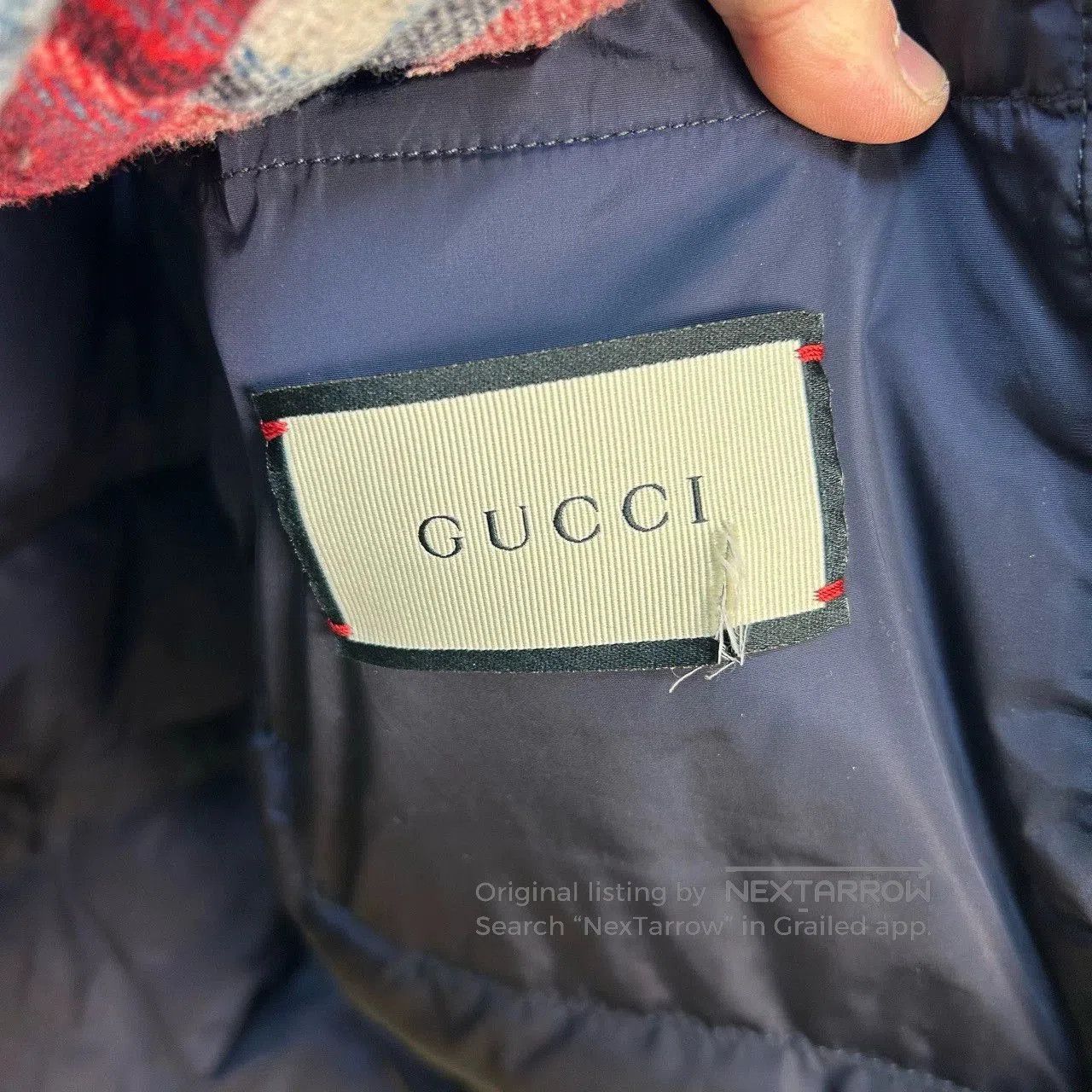 Gucci gucci badge patterned down jacket for sale. Size US L / EU 52-54 / 3 - 3 Thumbnail