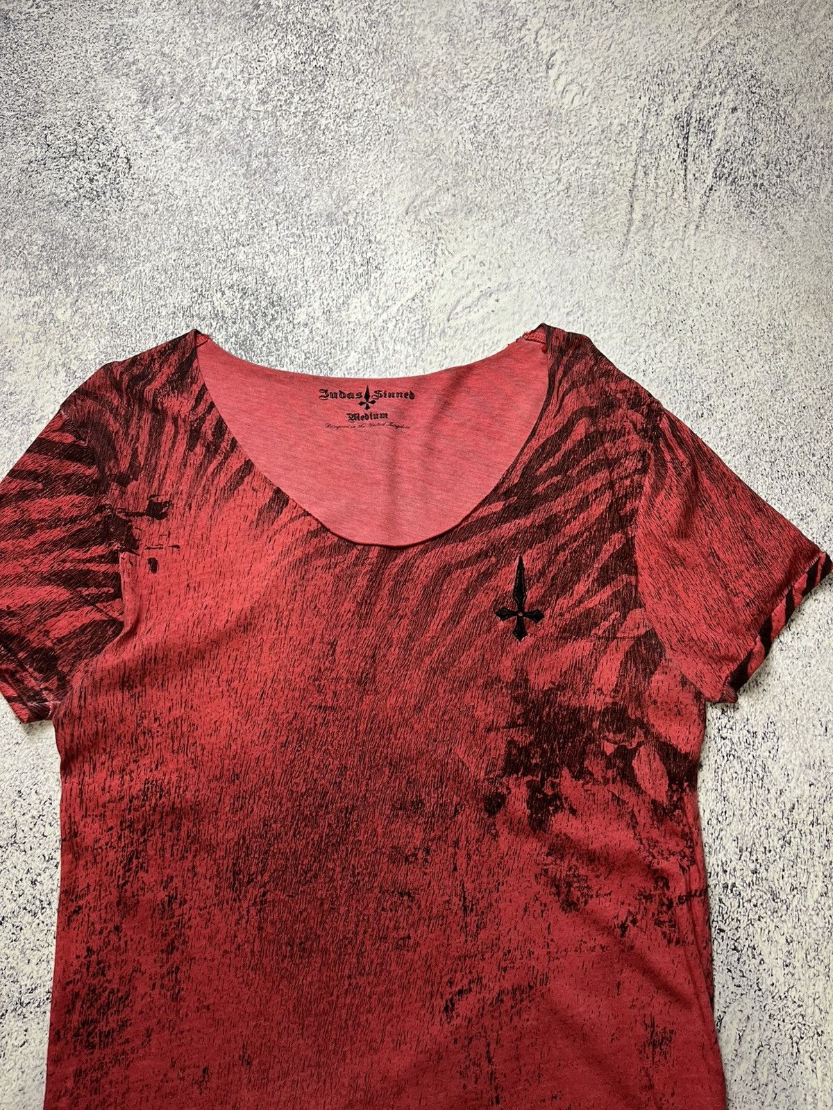 Vintage Vintage Judas Sinned Affliction Style Y2K Streetwear Tee Size US M / EU 48-50 / 2 - 4 Thumbnail