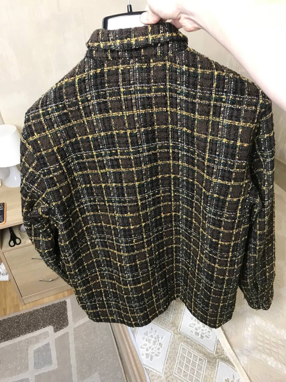 Pleasures 🔥 Pleasures Voices Overshirt Jacket Brown Logo Size US M / EU 48-50 / 2 - 8 Thumbnail