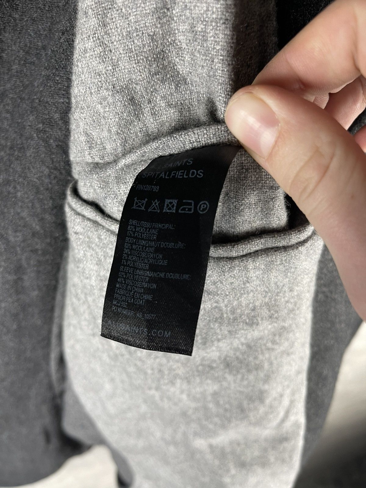 Allsaints AllSaints Spitalfields Double Breasted Wool Peacoat Jacket Size US L / EU 52-54 / 3 - 14 Thumbnail