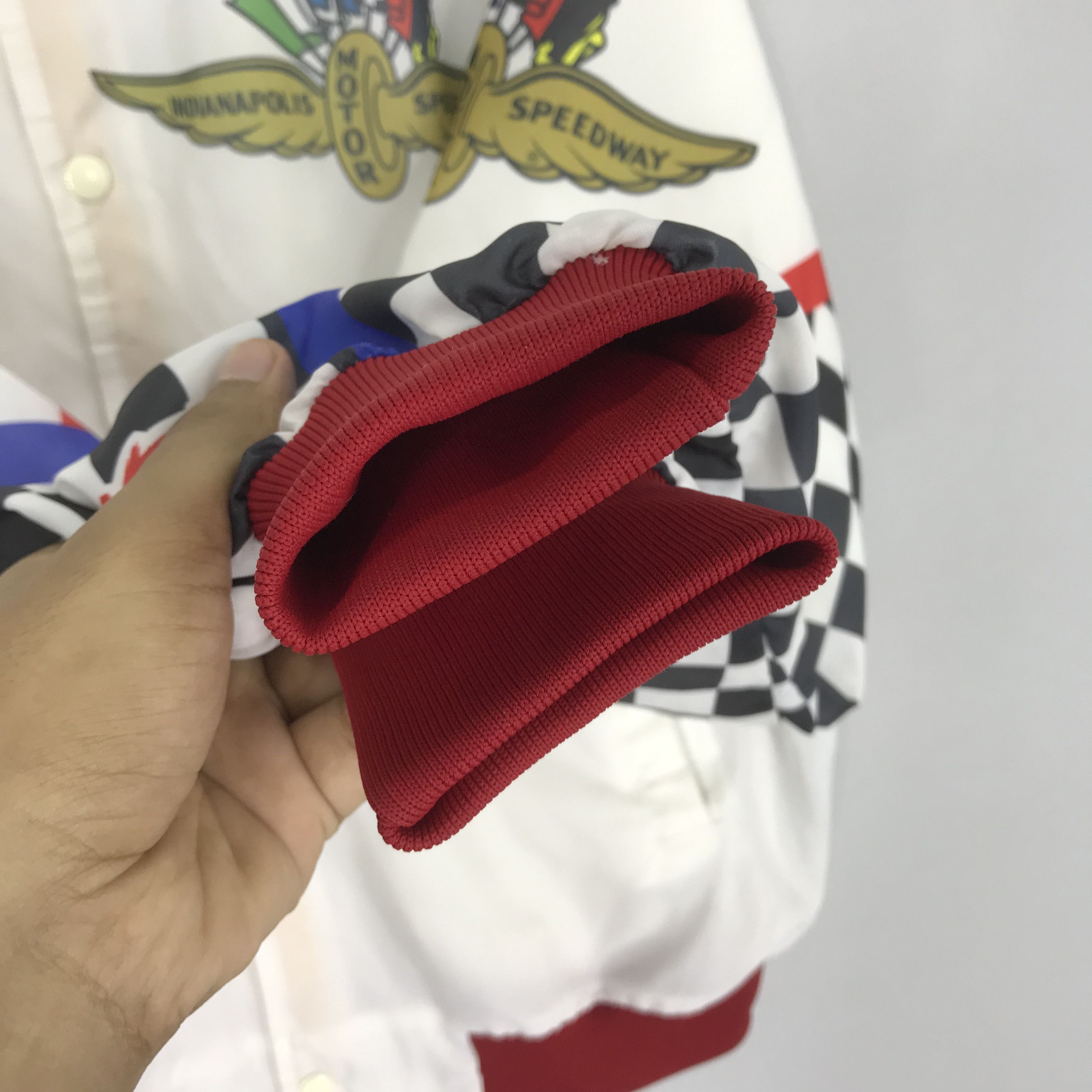 Vintage Vintage 90's Indianapolis Motor Speedway Varsity Jacket Size US L / EU 52-54 / 3 - 9 Thumbnail