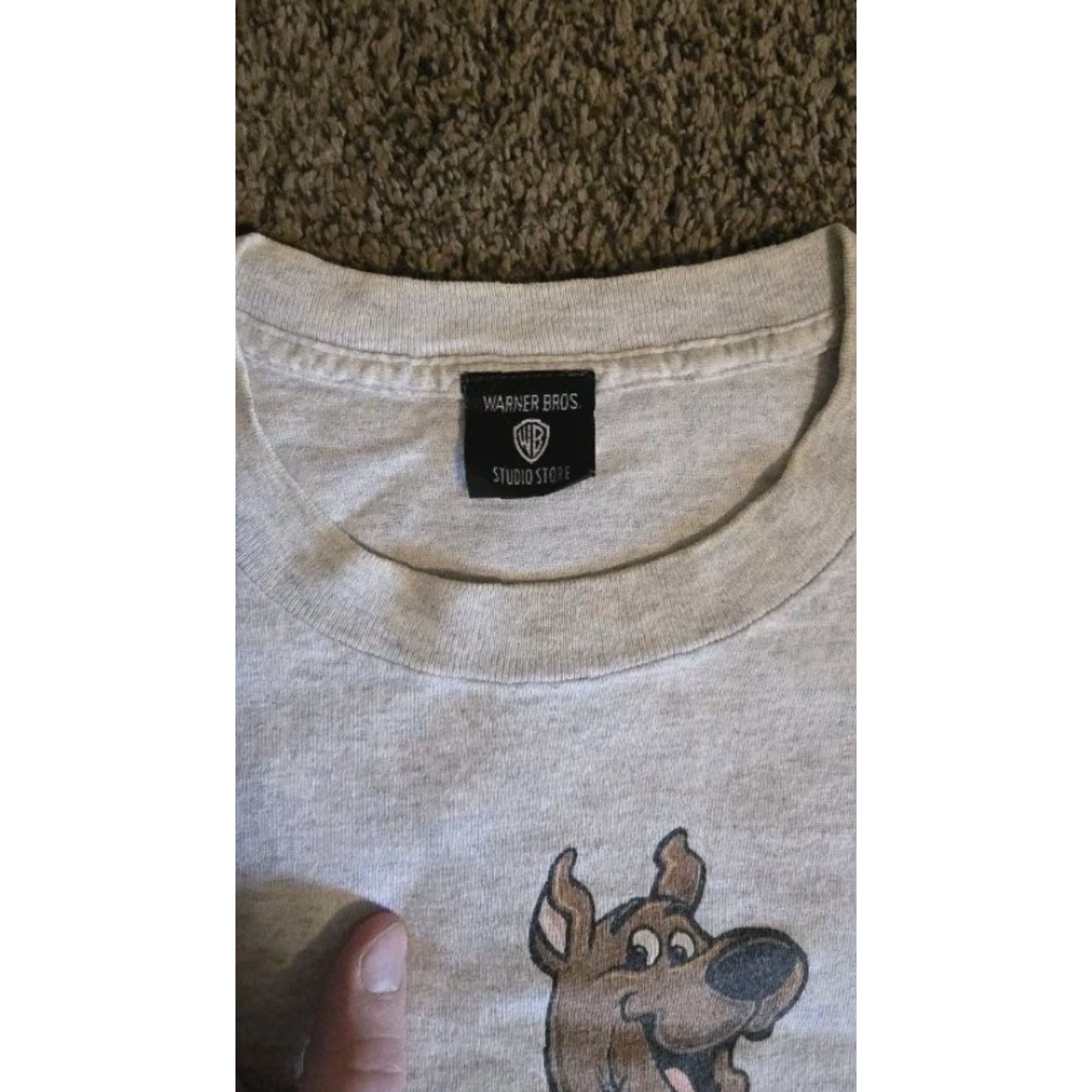 Vintage VINTAGE Warner Bros Scooby Doo T-Shirt XL Adult Gray Short Sleeve 1990s 90s Cartoon Horror Retro Mens Shirts Size US XL / EU 56 / 4 - 3 Thumbnail