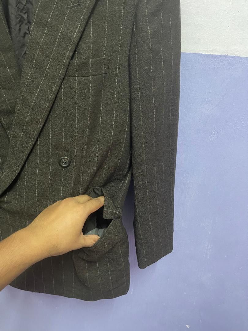 Issey Miyake Issey Miyake Double Breast Wool Jacket Size US M / EU 48-50 / 2 - 2 Thumbnail