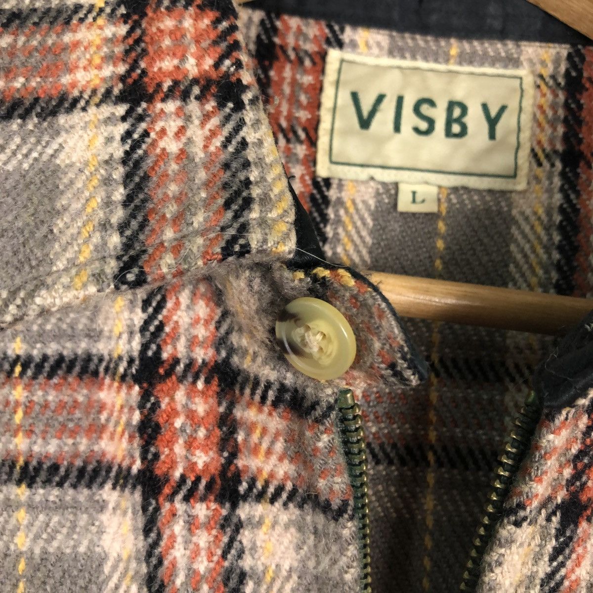 Japanese Brand 🔥VINTAGE WOOL ZIPPER JACKET VISBY ISSEY MIYAKE JAPAN Size US L / EU 52-54 / 3 - 18 Thumbnail