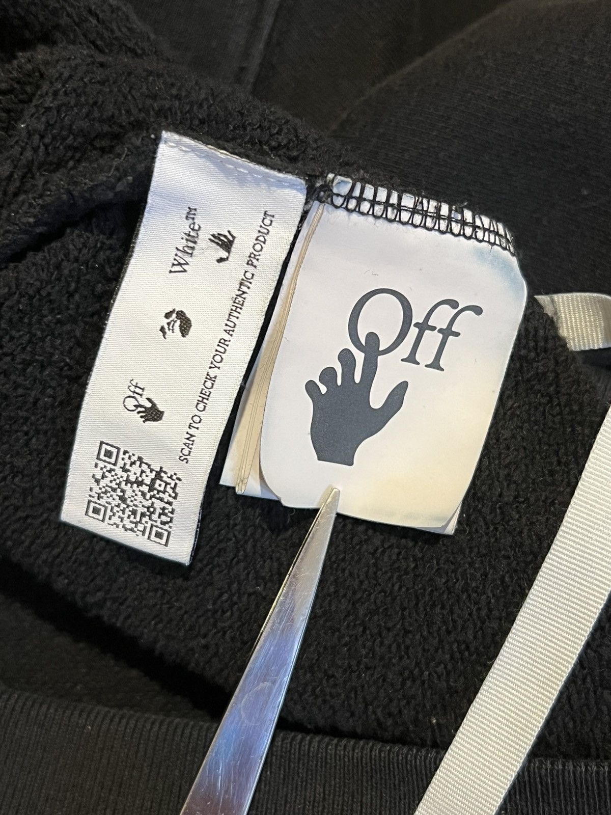 Off-White OFF-WHITE Caravaggio Diag Sleeve Hoodie Size US XS / EU 42 / 0 - 6 Thumbnail