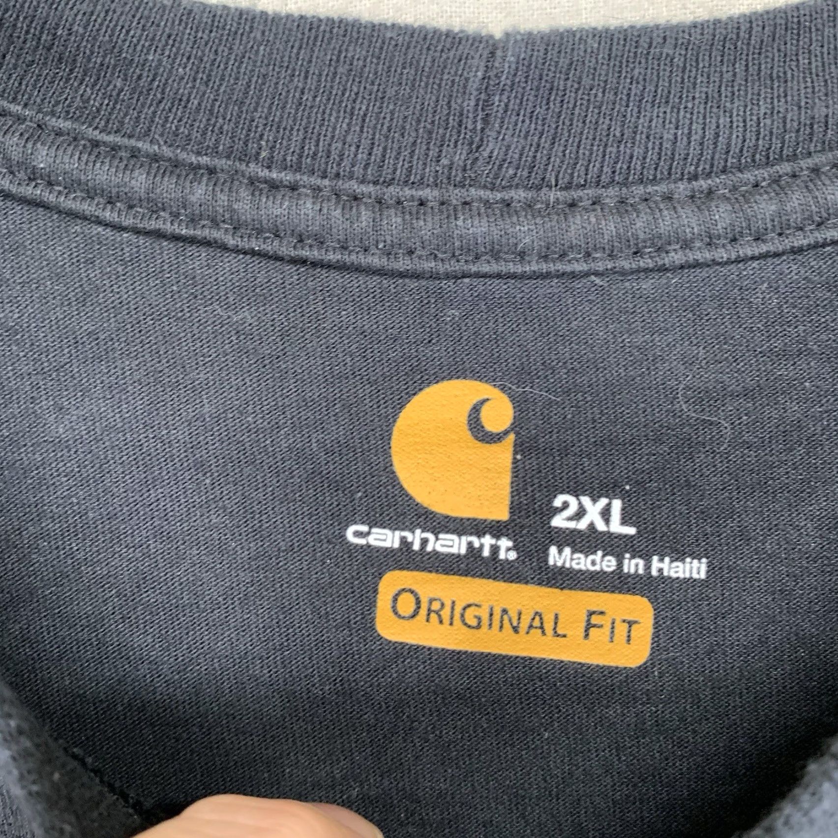 Carhartt Carhartt Mens Black 2XL Short Sleeve T-Shirt Graphic Print Double-Sided USA Logo Crew Neck Regular Fit Size US XXL / EU 58 / 5 - 5 Thumbnail