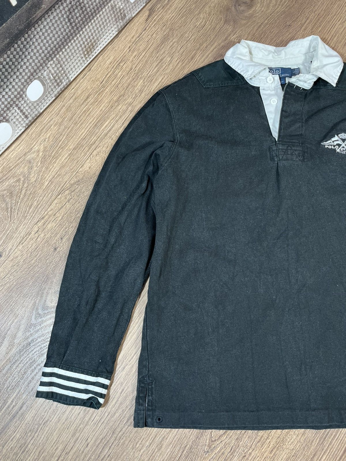 Polo Ralph Lauren × Rugby Ralph Lauren × Vintage Vintage Polo Ralph Lauren Rugby Shirt Size US L / EU 52-54 / 3 - 2 Thumbnail