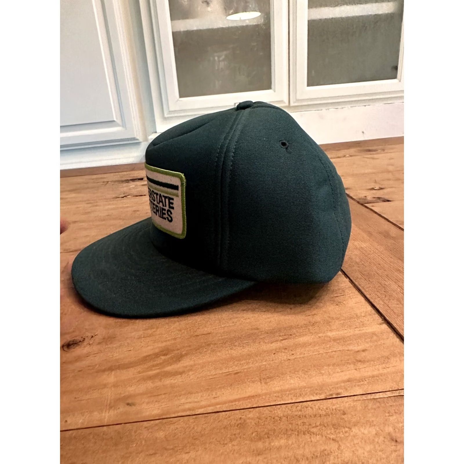 Vintage VINTAGE Interstate Batteries Hat Cap Trucker Full Foam Green Big Patch Made USA Men One Size Adjustable Foam Green USA Trucker Hat Mens Size ONE SIZE - 2 Thumbnail