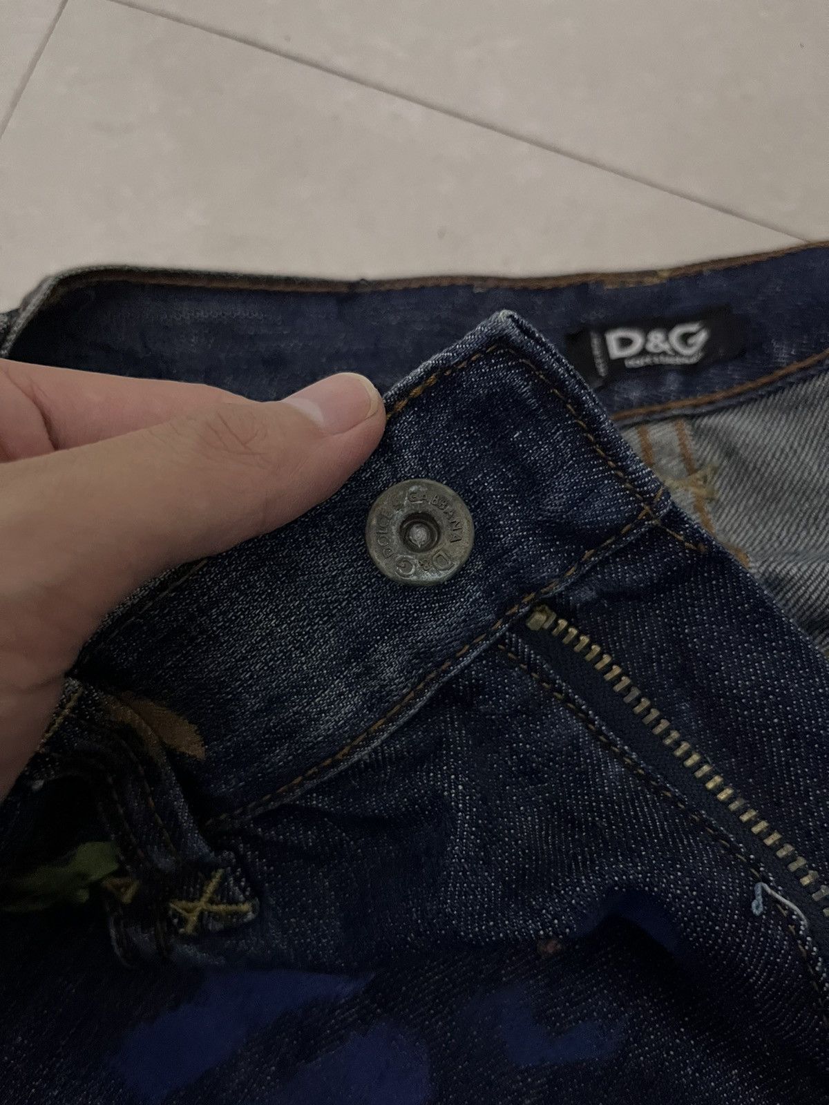 Dolce & Gabbana 2000s Dolce&Gabbana Distressed Baggy Jeans Size US 32 / EU 48 - 7 Thumbnail