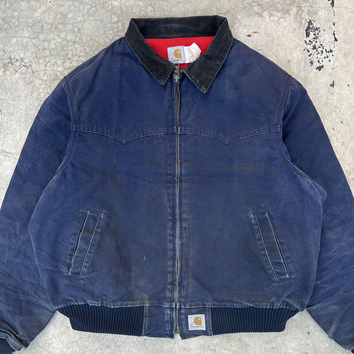 Carhartt Crazy Vintage 90s Faded Carhartt Santa Fe Jacket Size US XXL / EU 58 / 5 - 2 Thumbnail