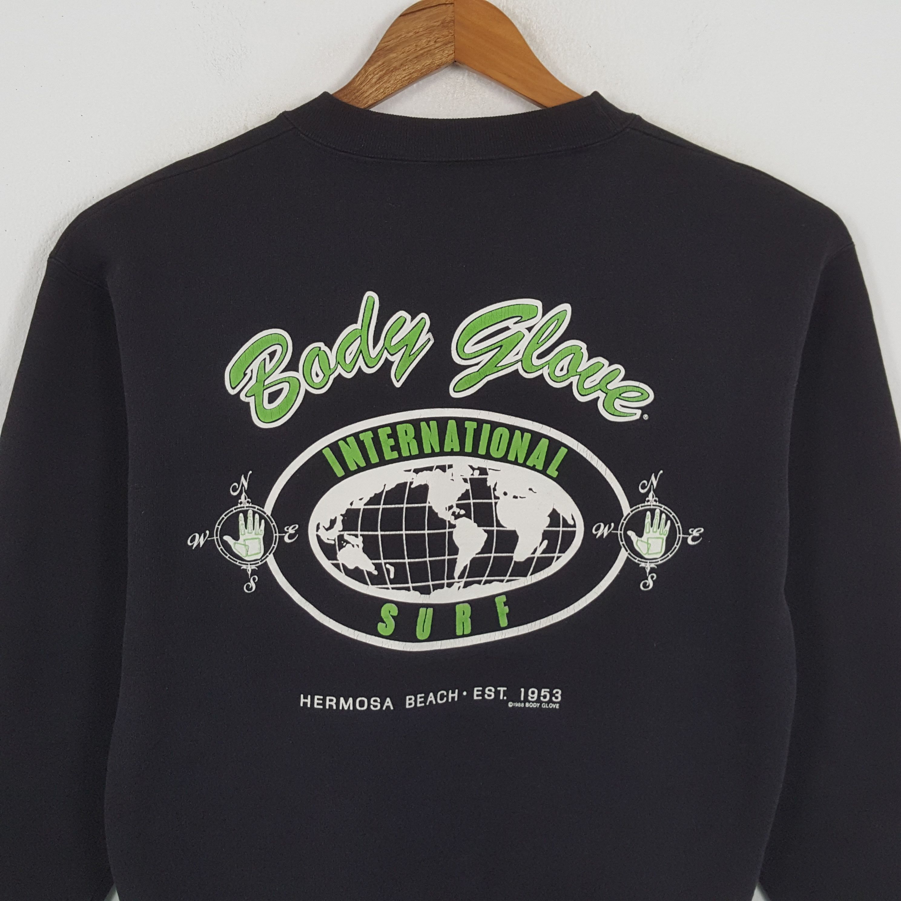 Body Glove × Vintage Vintage BODY GLOVES American Surfing Style Sweatshirt Size US M / EU 48-50 / 2 - 2 Thumbnail