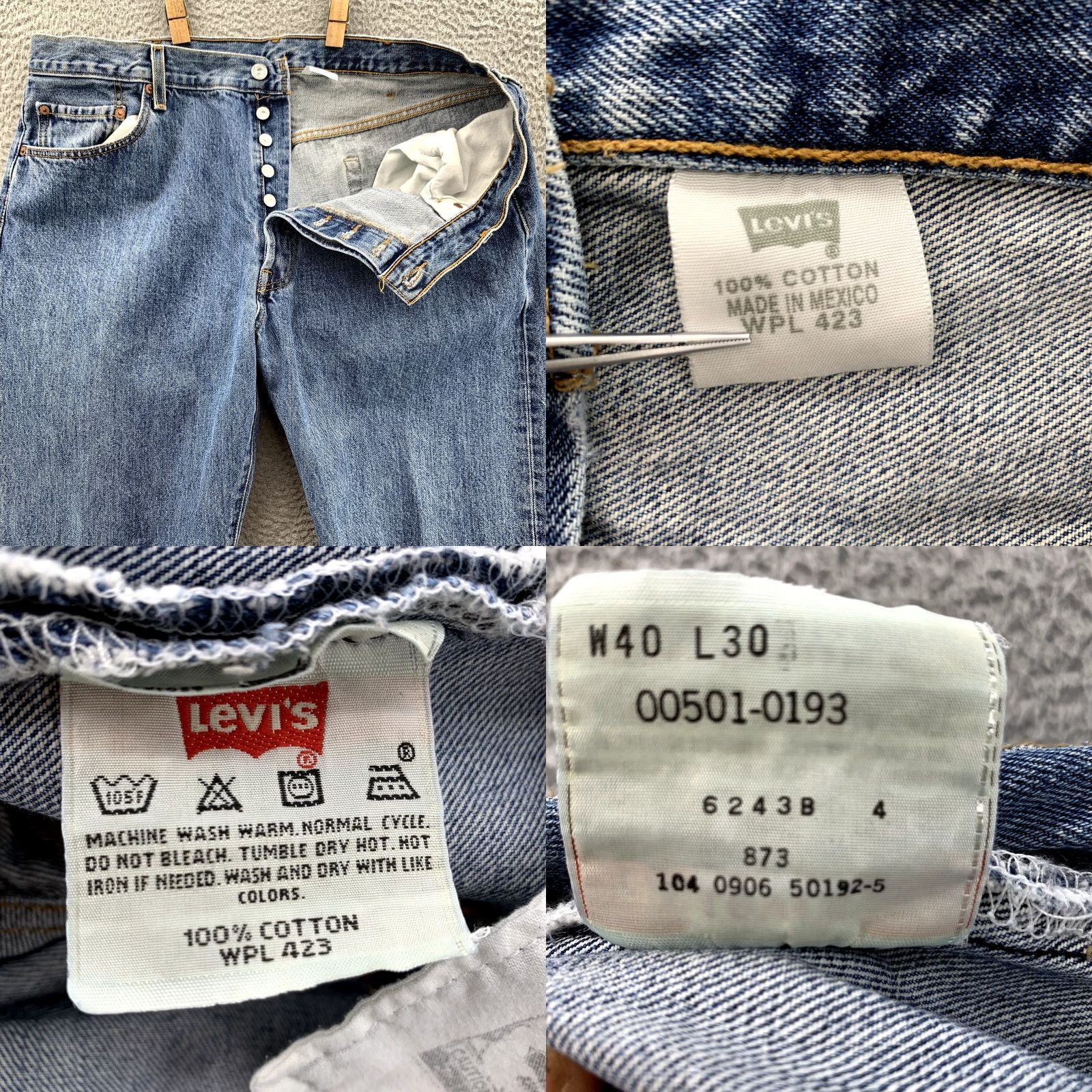 Levi's VINTAGE Levi's 501 XX Jeans Men's 36x29 Button Fly Straight 90s Y2K Streetwear USA Cowboy Western Workwear Men Size US 36 / EU 52 - 8 Thumbnail