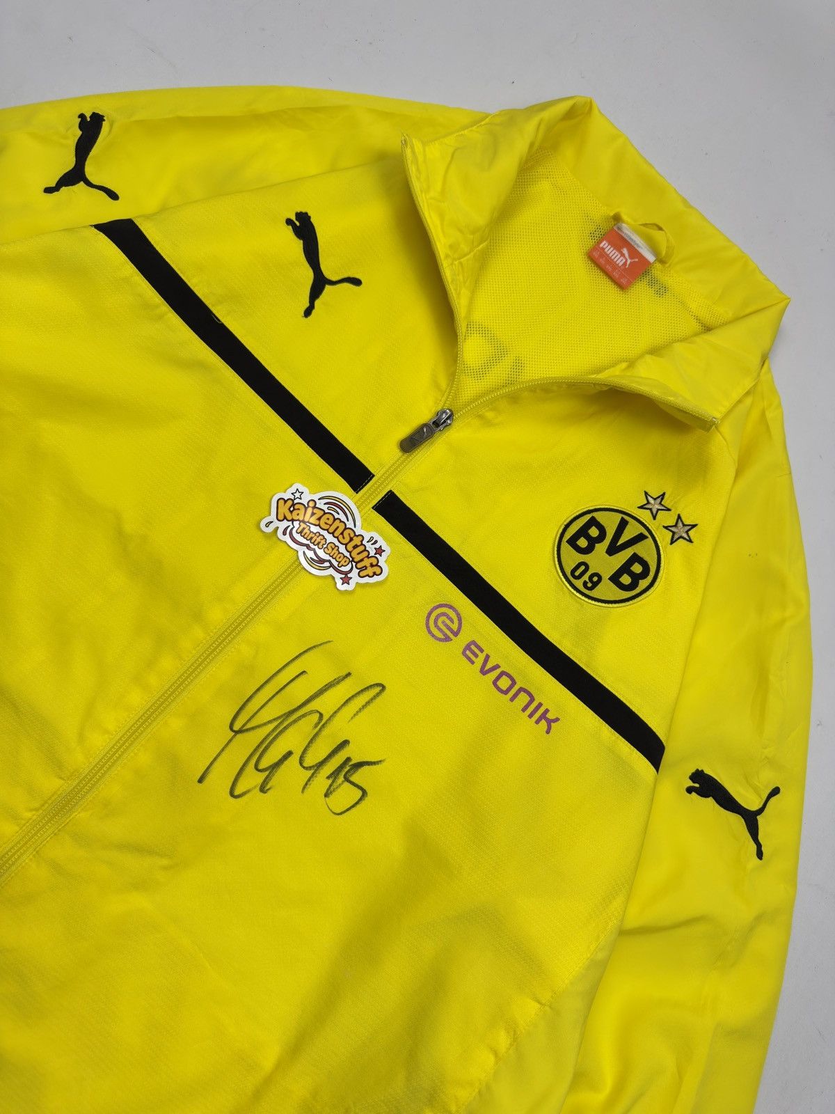 Puma [SIGNED] Mats Hummels Borussia Dortmund 2012 Puma Jacket Size US XXL / EU 58 / 5 - 8 Thumbnail