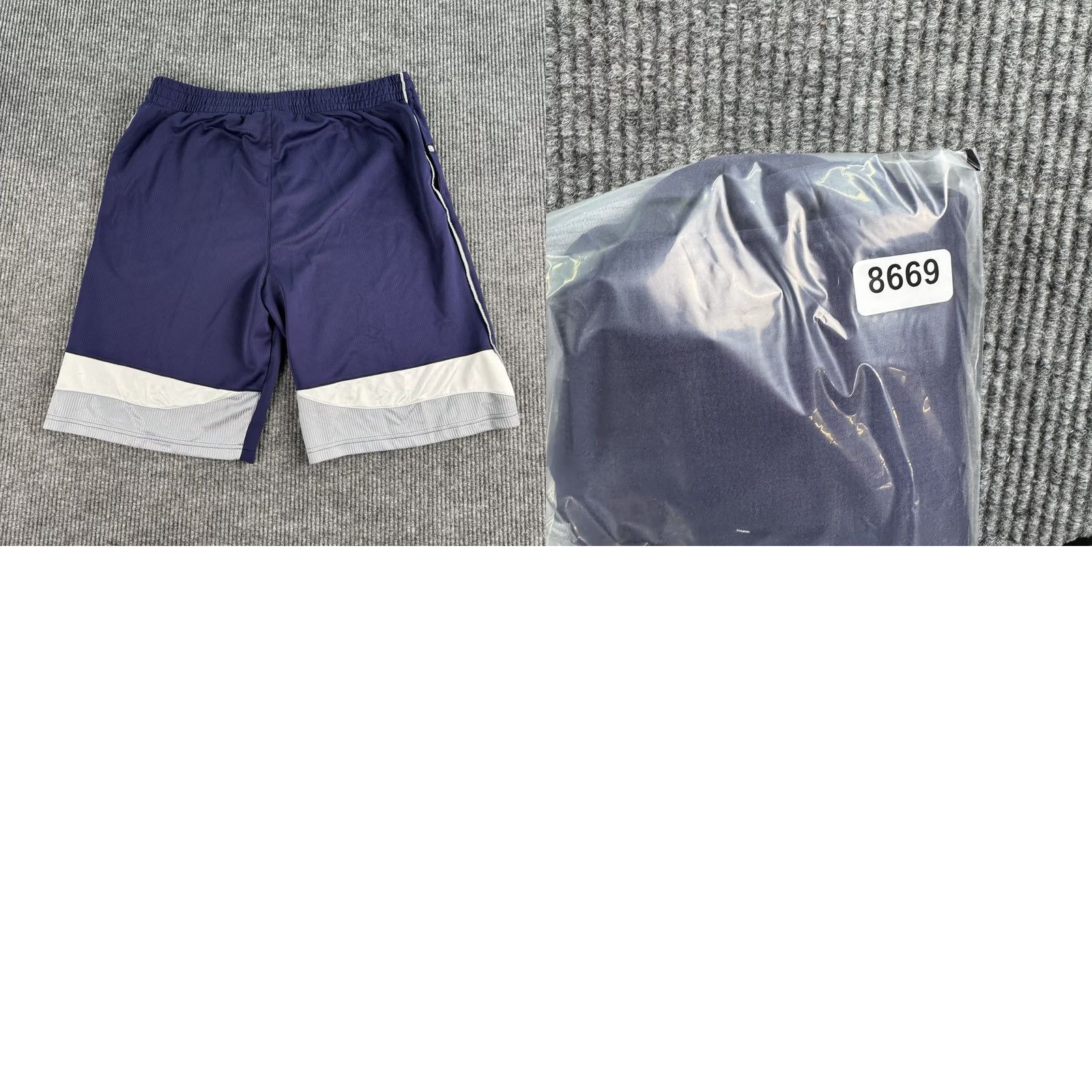 Under armour Shorts Men XL Blue White Gray Basketball Dazzle Silky y2k
