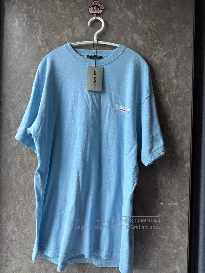 Balenciaga Balenciaga Mist Blue Coke Short Sleeve Size US XS / EU 42 / 0 - 1 Thumbnail