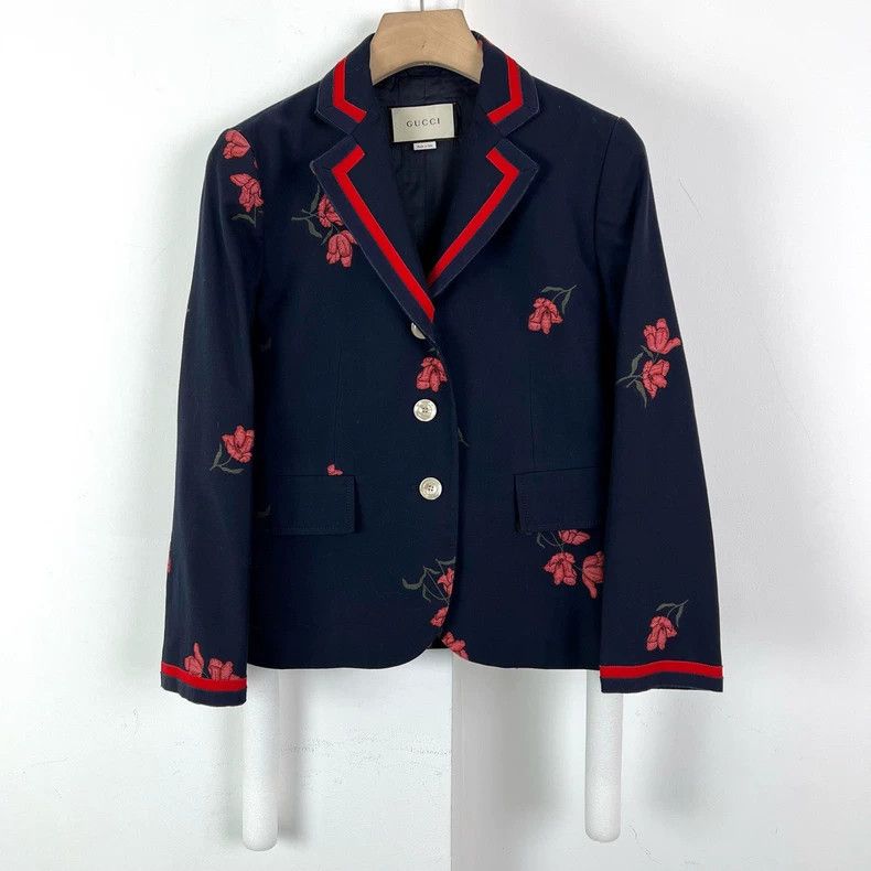 Gucci Gucci Floral embroidered suit Size 42R - 1 Thumbnail