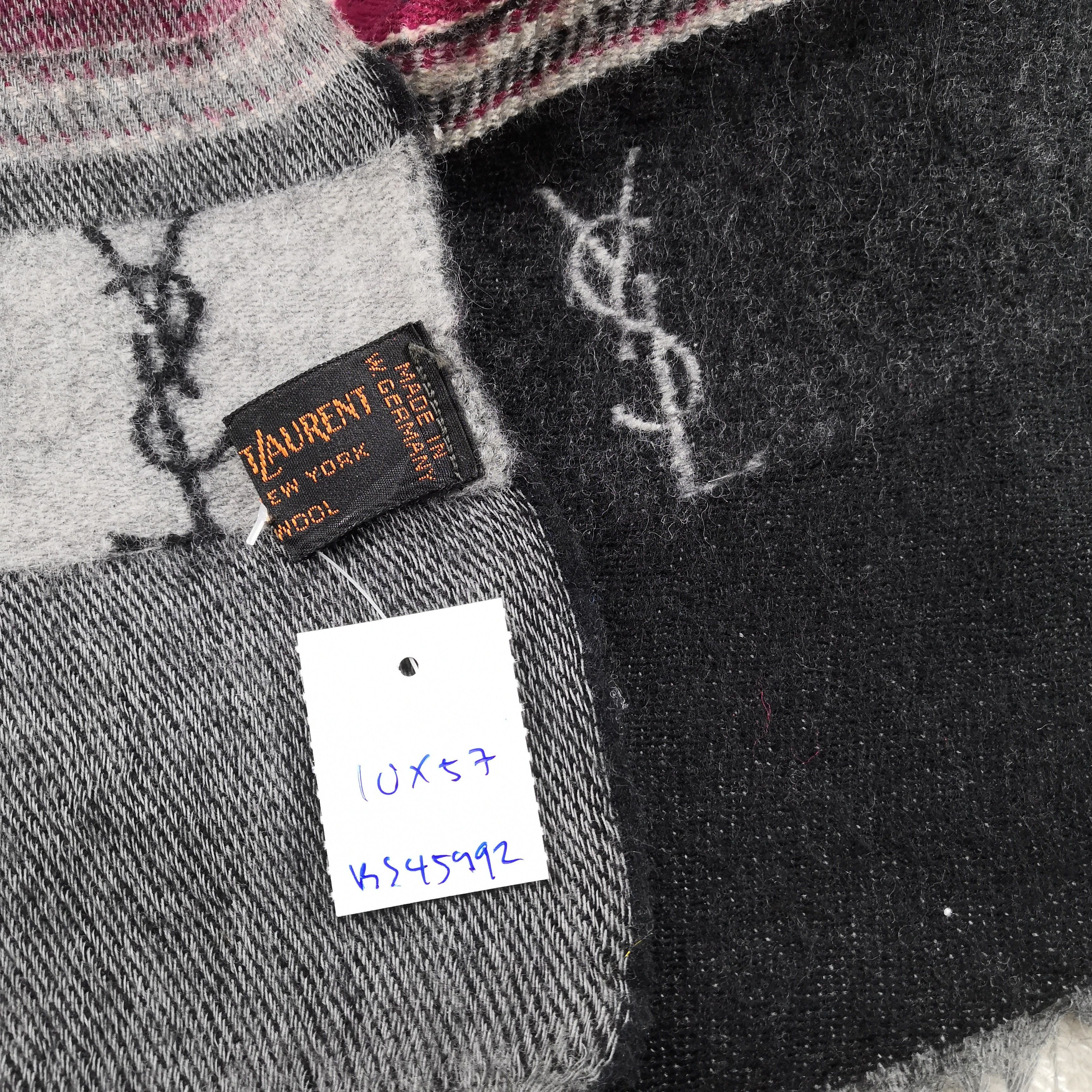 Vintage × Yves Saint Laurent Vintage Yves Saint Laurent Scarf YSL Wool Scarves. Size ONE SIZE - 6 Thumbnail
