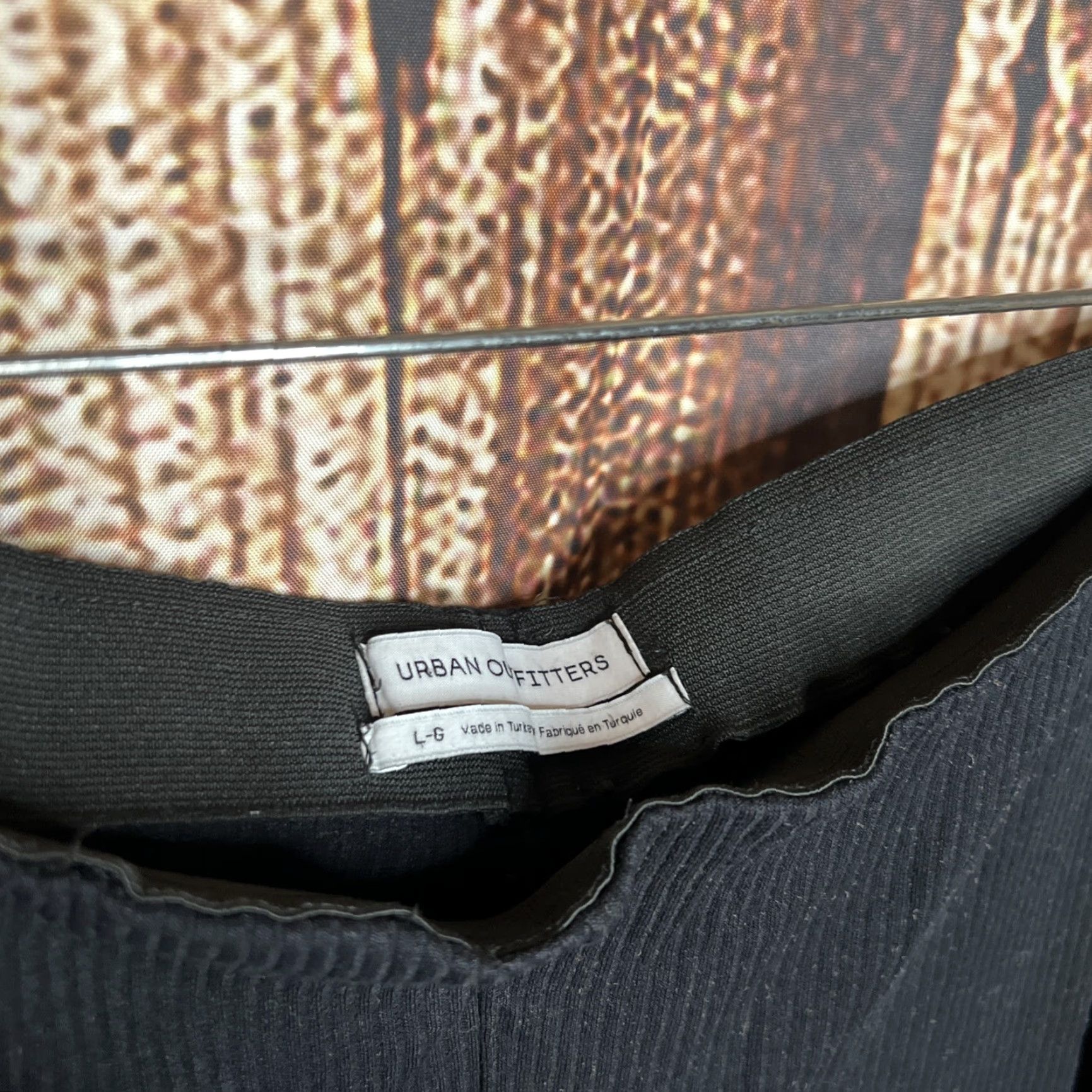 Urban Outfitters Urban Outfitters Black Womens Ribbed Flare Pants Size Large Womens Size 36" / US 14 / IT 50 - 2 Thumbnail