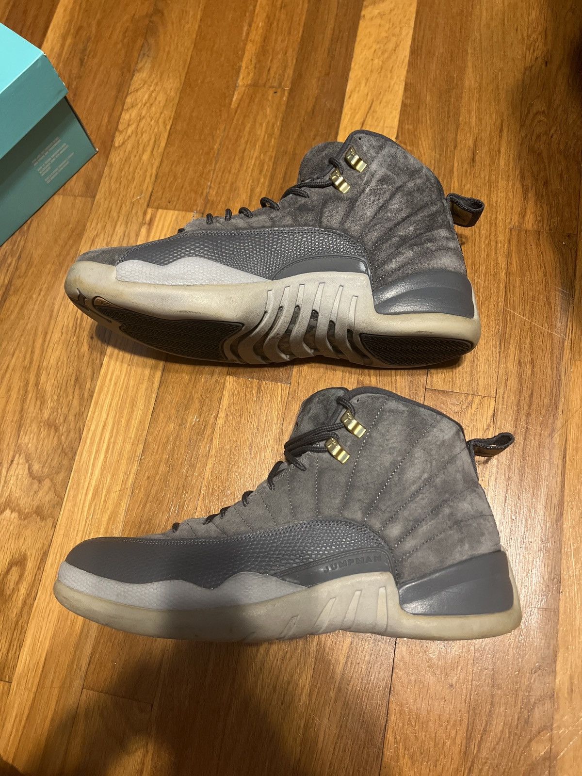 Jordan Brand Jordan 12 Retro Dark Grey Size US 12 / EU 45 - 1 Thumbnail