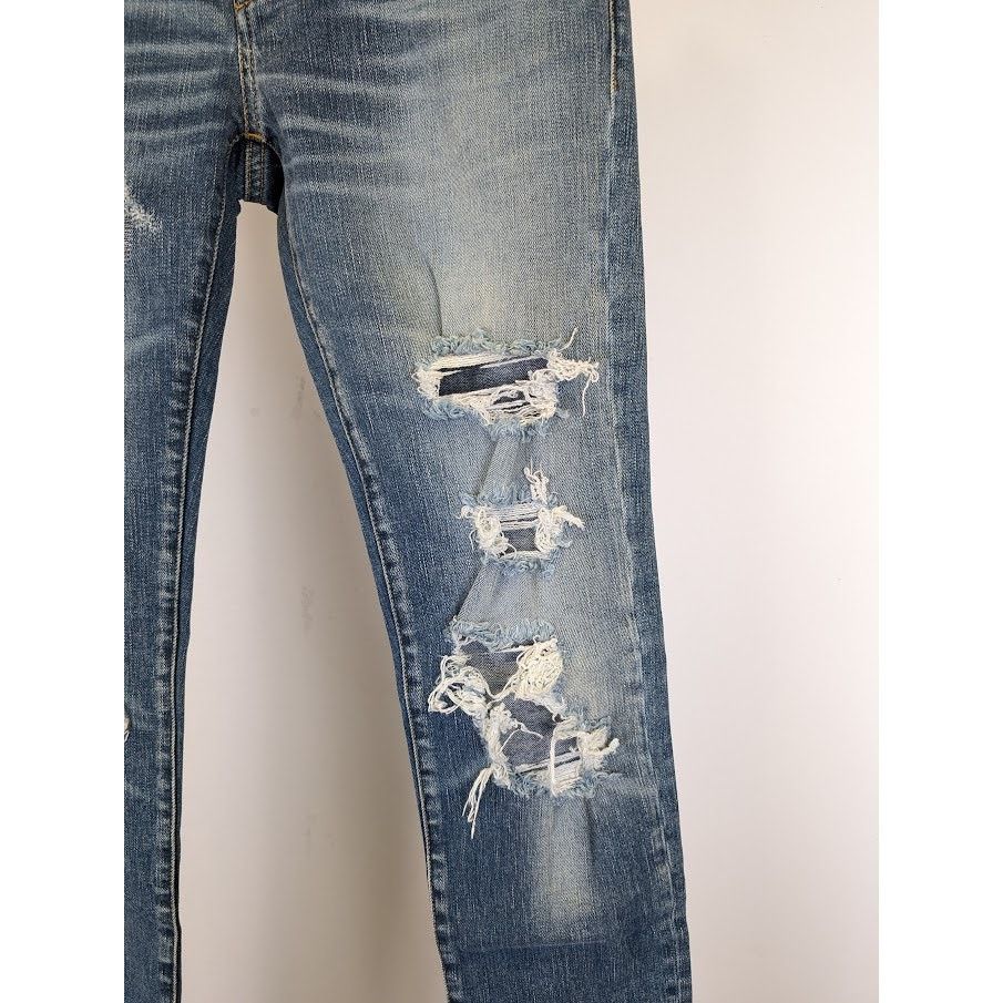 Saint Laurent Paris o1rshd1 Sample Jeans in Indigo Blue Size US 29 - 10 Thumbnail