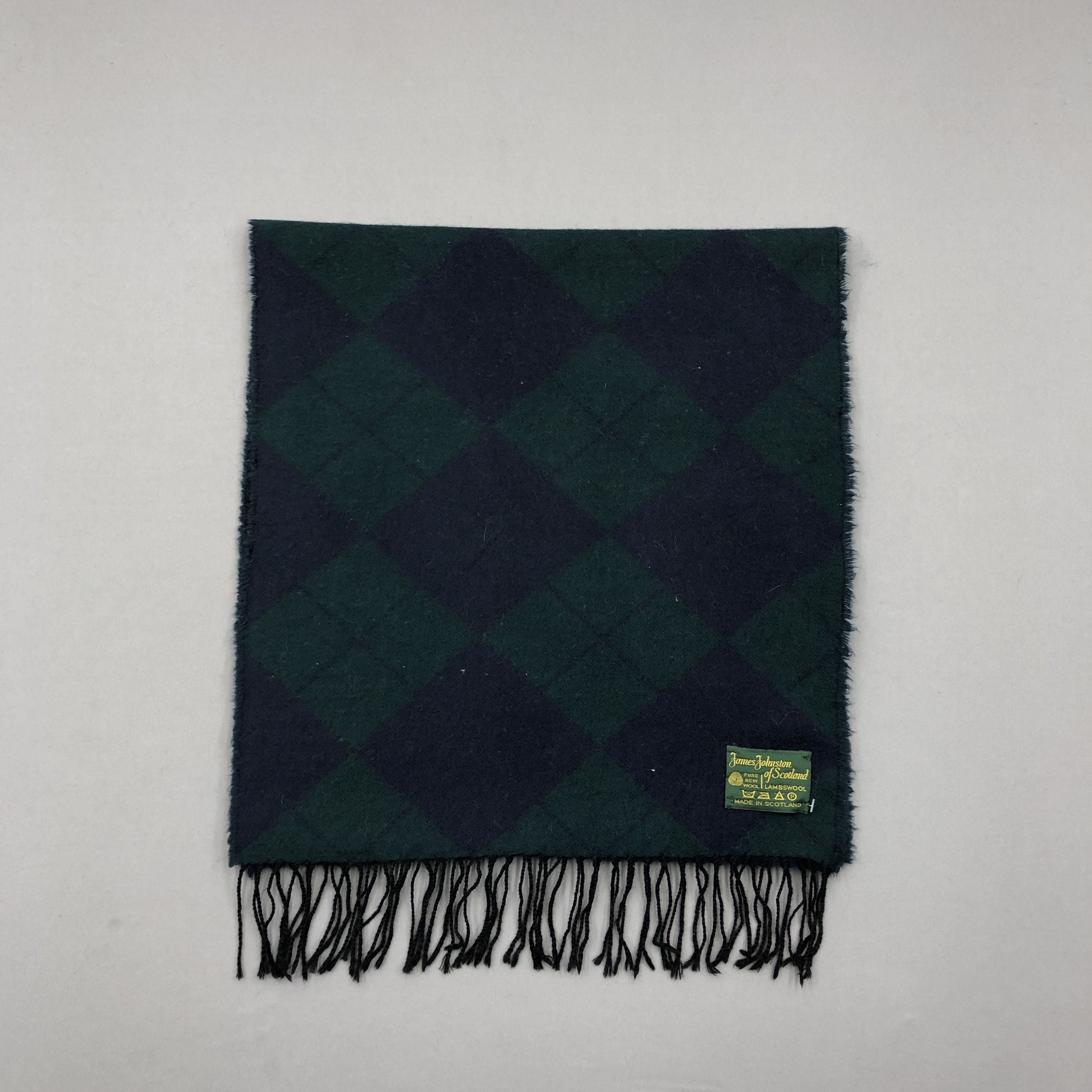 Johnstons Of Elgin Vintage James Johnston Scarf Muffler Wool Cashmere Scarves Size ONE SIZE - 2 Thumbnail