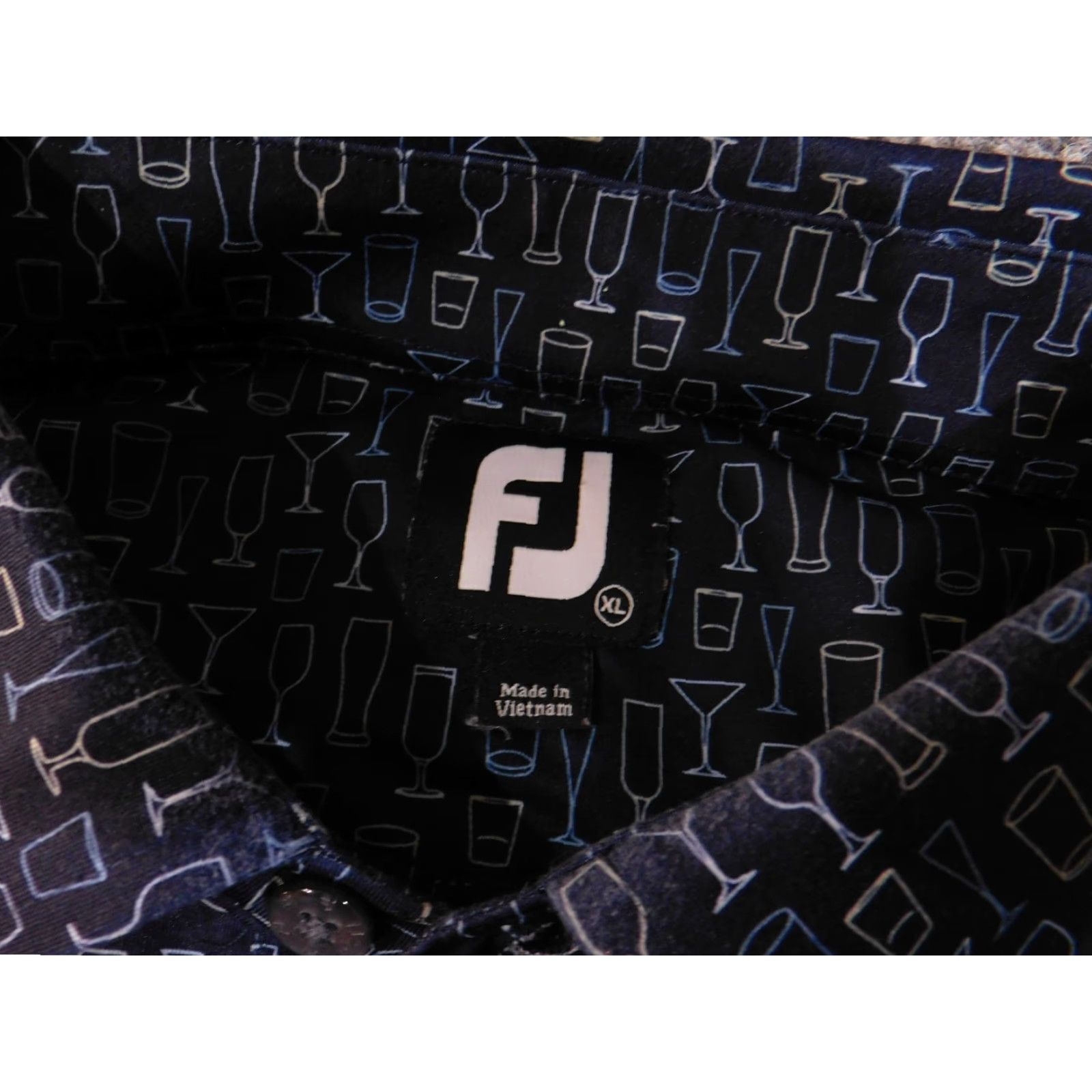 Footjoy FootJoy Polo Shirt Mens XL Blue Legends Golf & Country Club Graphic Print Short Sleeve Golf Size US XL / EU 56 / 4 - 6 Thumbnail