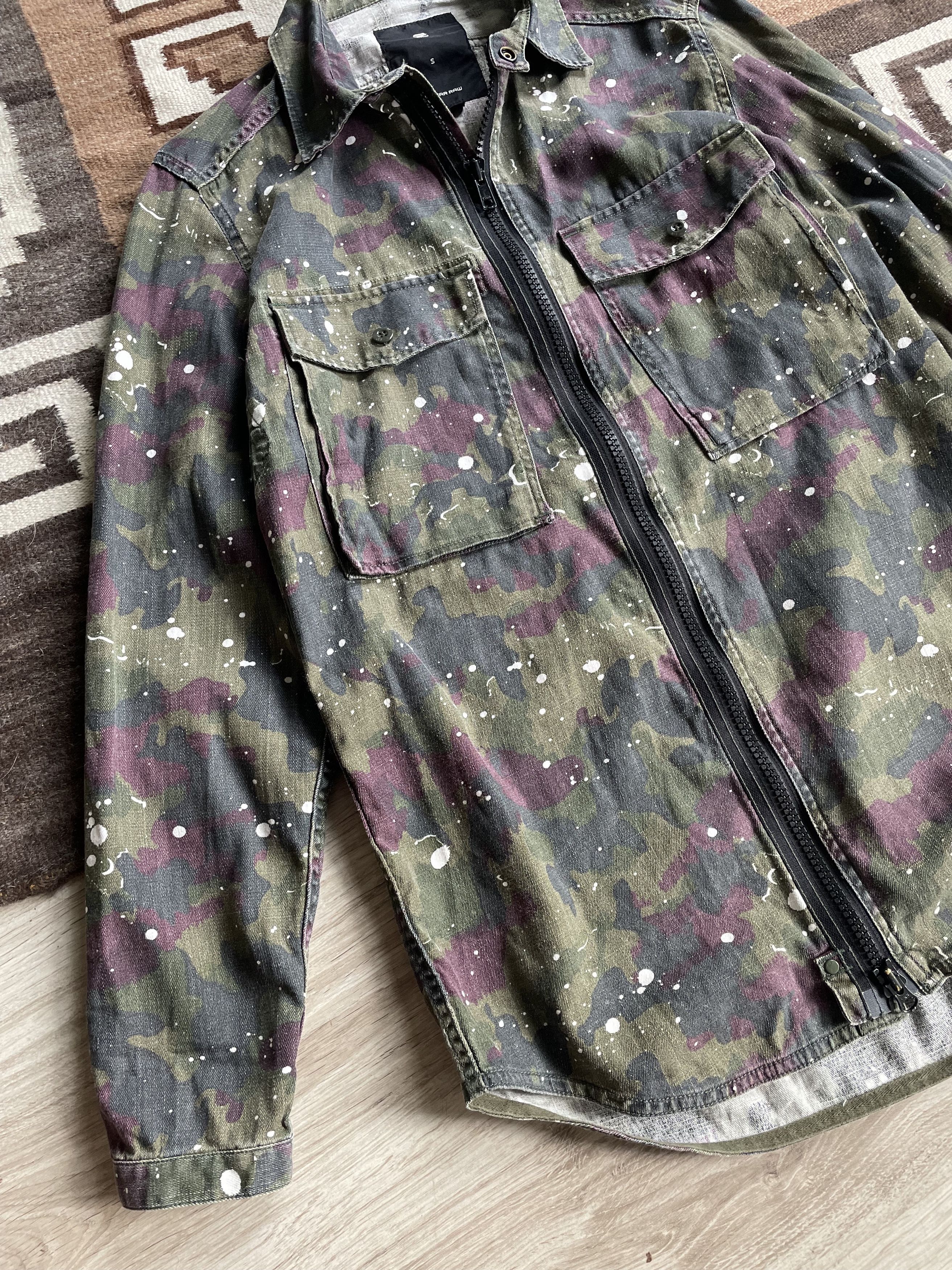 G-Star G Star Camo Paint Full Zip Overshirt Shirt 6940AC Size US S / EU 44-46 / 1 - 4 Thumbnail