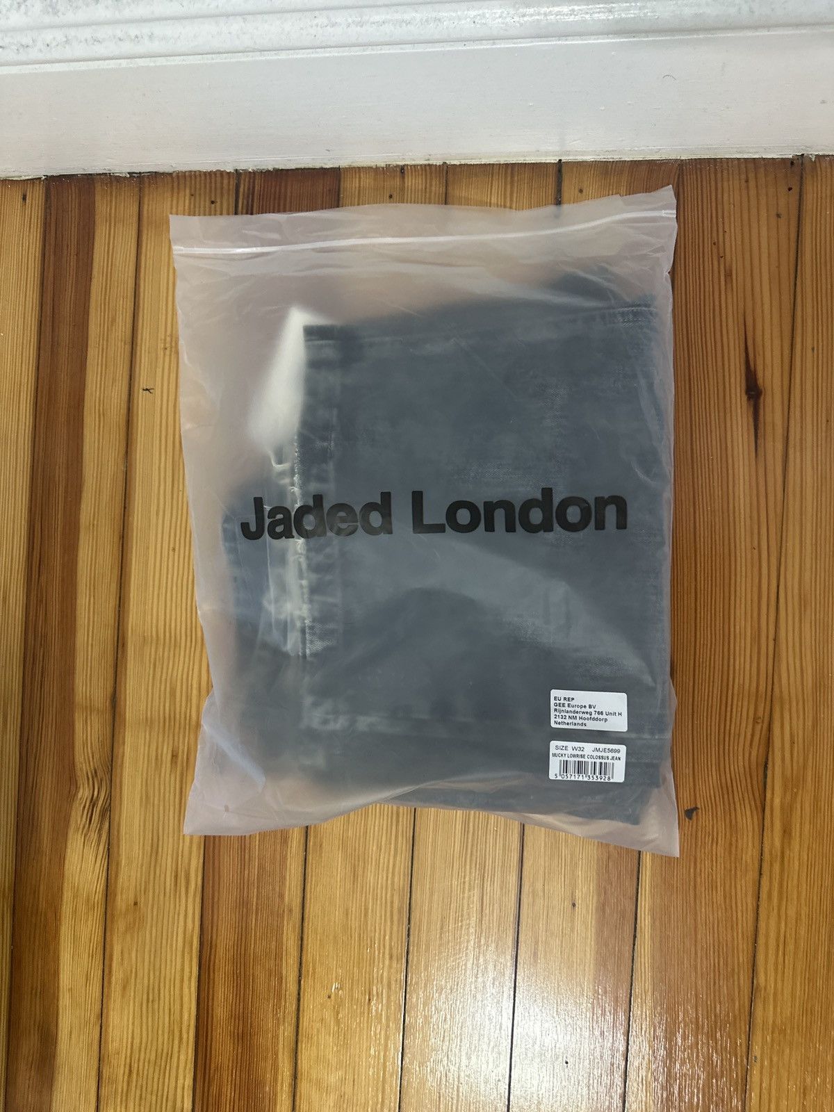 Jaded London Dirty Low Rise Colossal Jeans in Blue, Men's (Size 34)