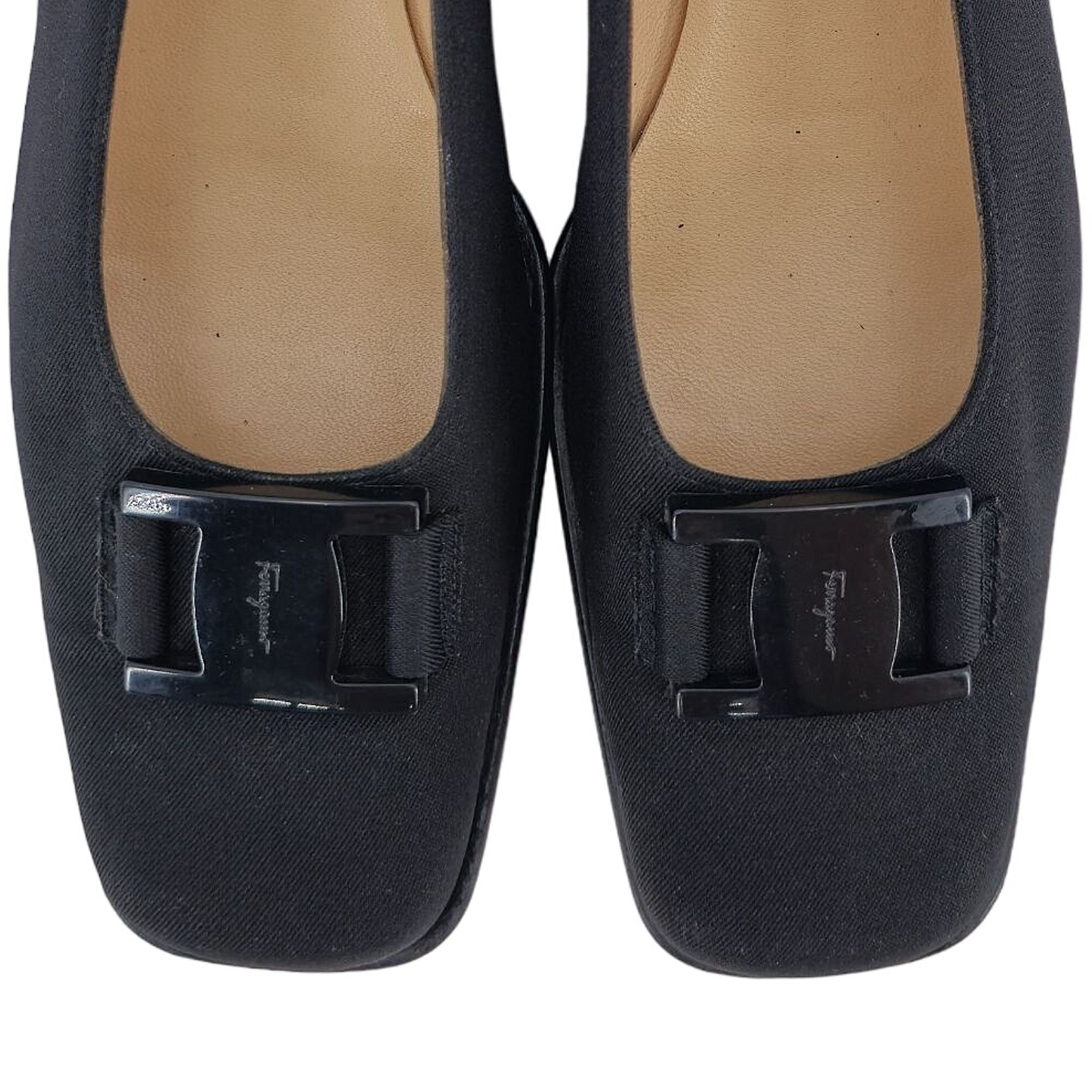 Salvatore Ferragamo Salvatore Ferragamo Italy Black Fabric Formal Dress Shoe 8AA Size US 8 / EU 41 - 3 Thumbnail