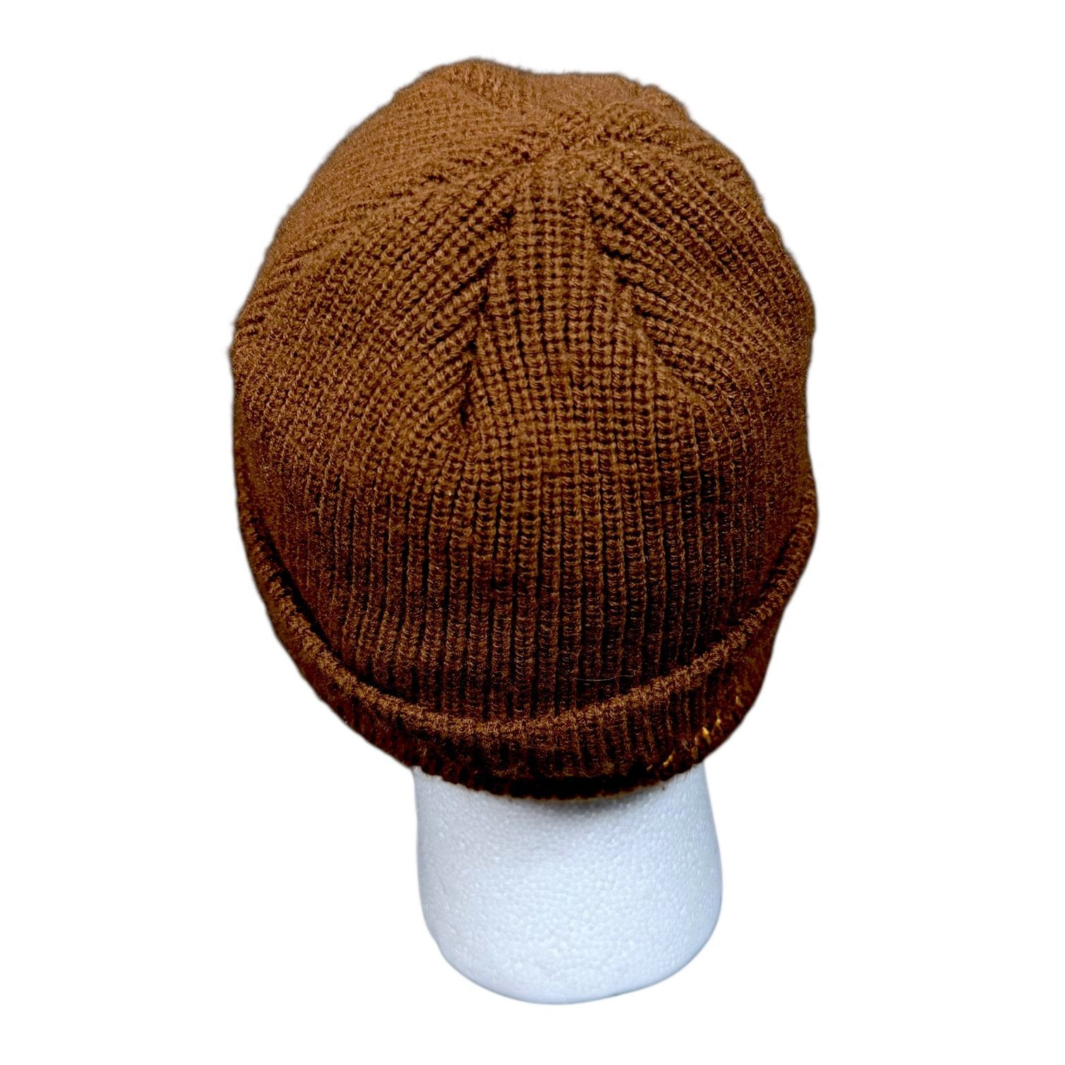 Market Men's Market Studios Brown Upside Down Smiley Beanie OS Size ONE SIZE - 3 Thumbnail