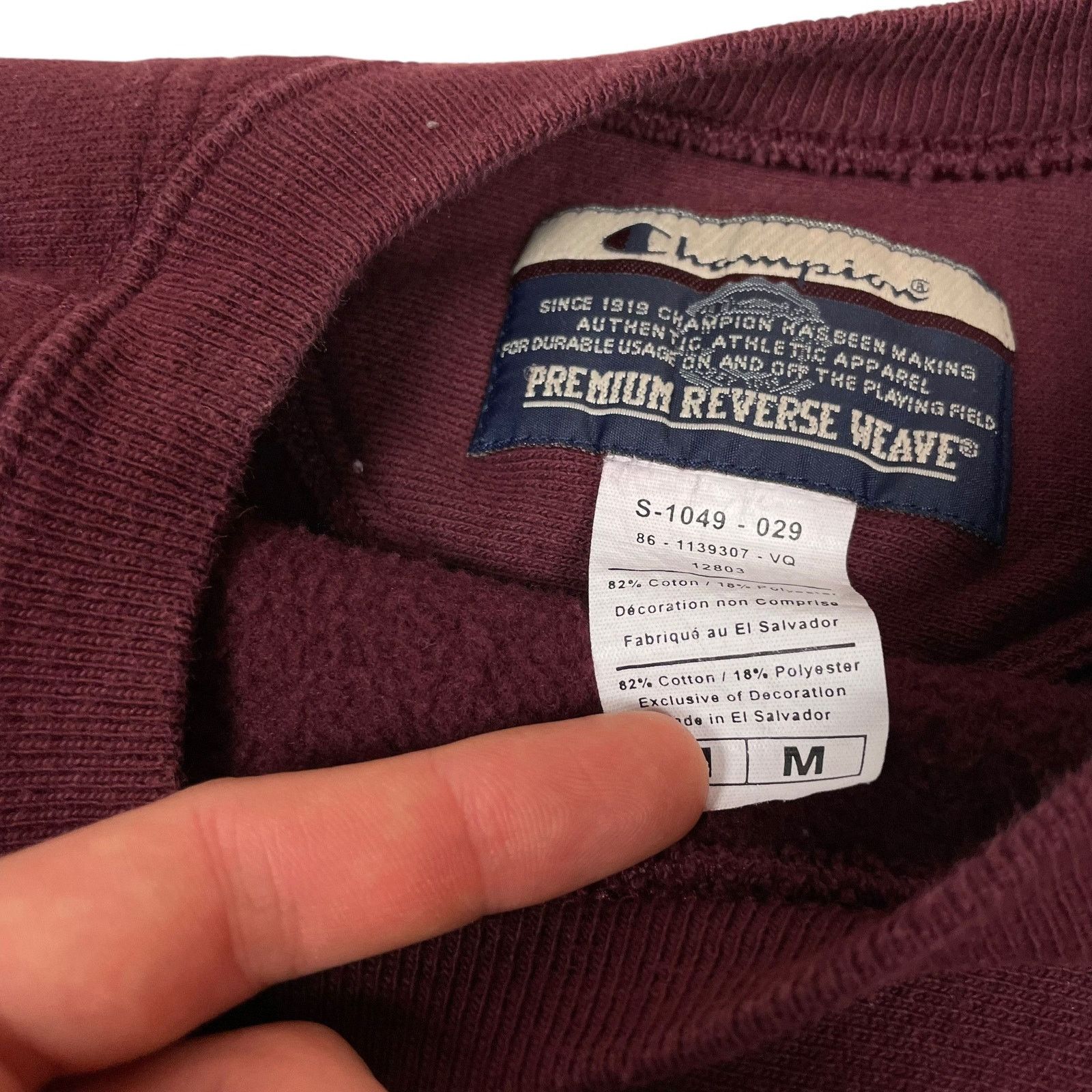Champion × Vintage Champion Reverse Weave Men Tiverton Tigers Sweatshirt Medium Size US M / EU 48-50 / 2 - 8 Thumbnail